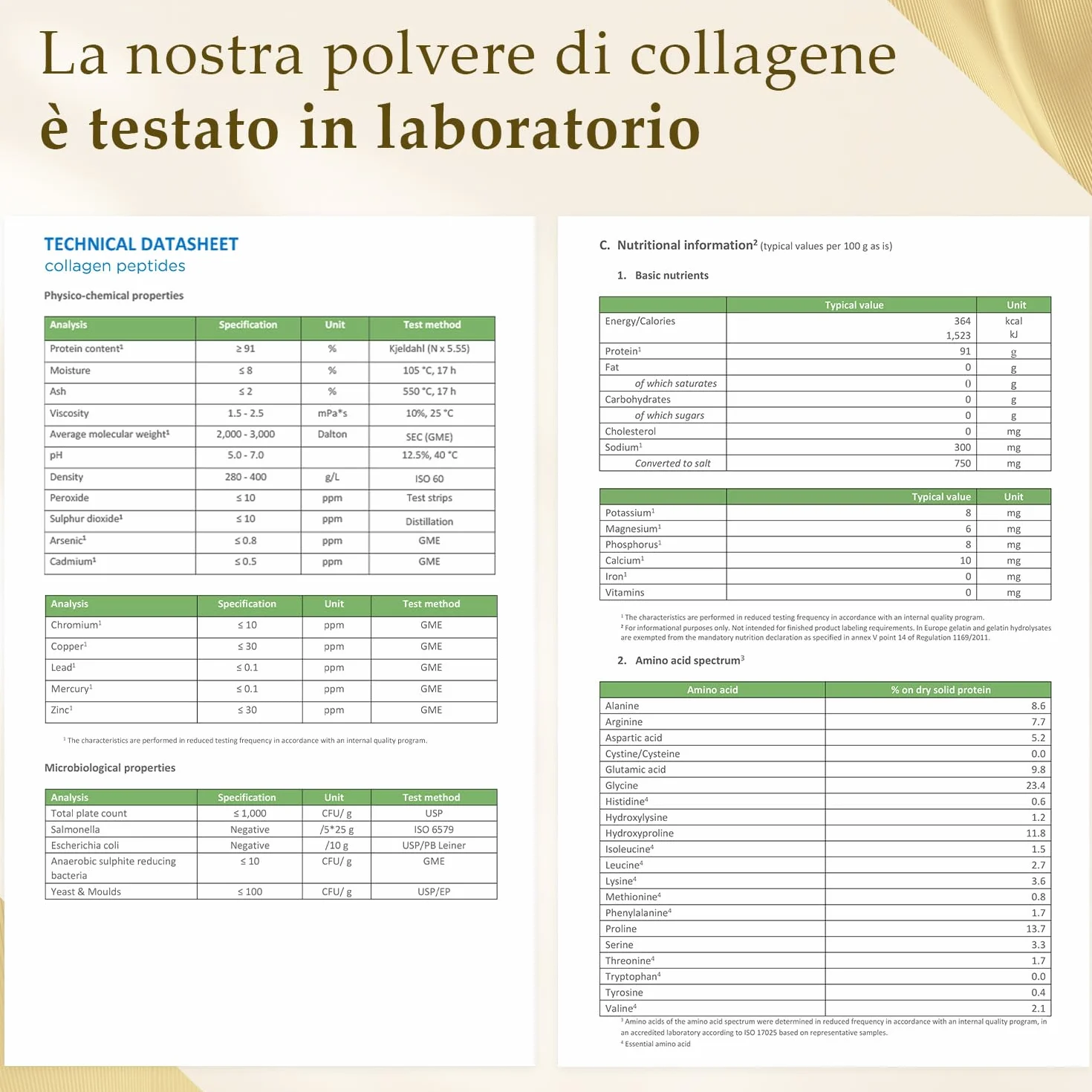 Collagene in polvere 700g Idrolizzato puro Peptidi 1-2-3 Senza additivi Sapore neutro