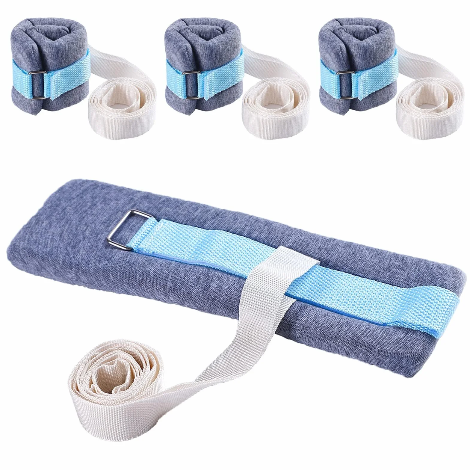 Cinghie anti-strangolamento in spugna 4PCS per arti letto ospedaliero cintura di ritenuta paziente