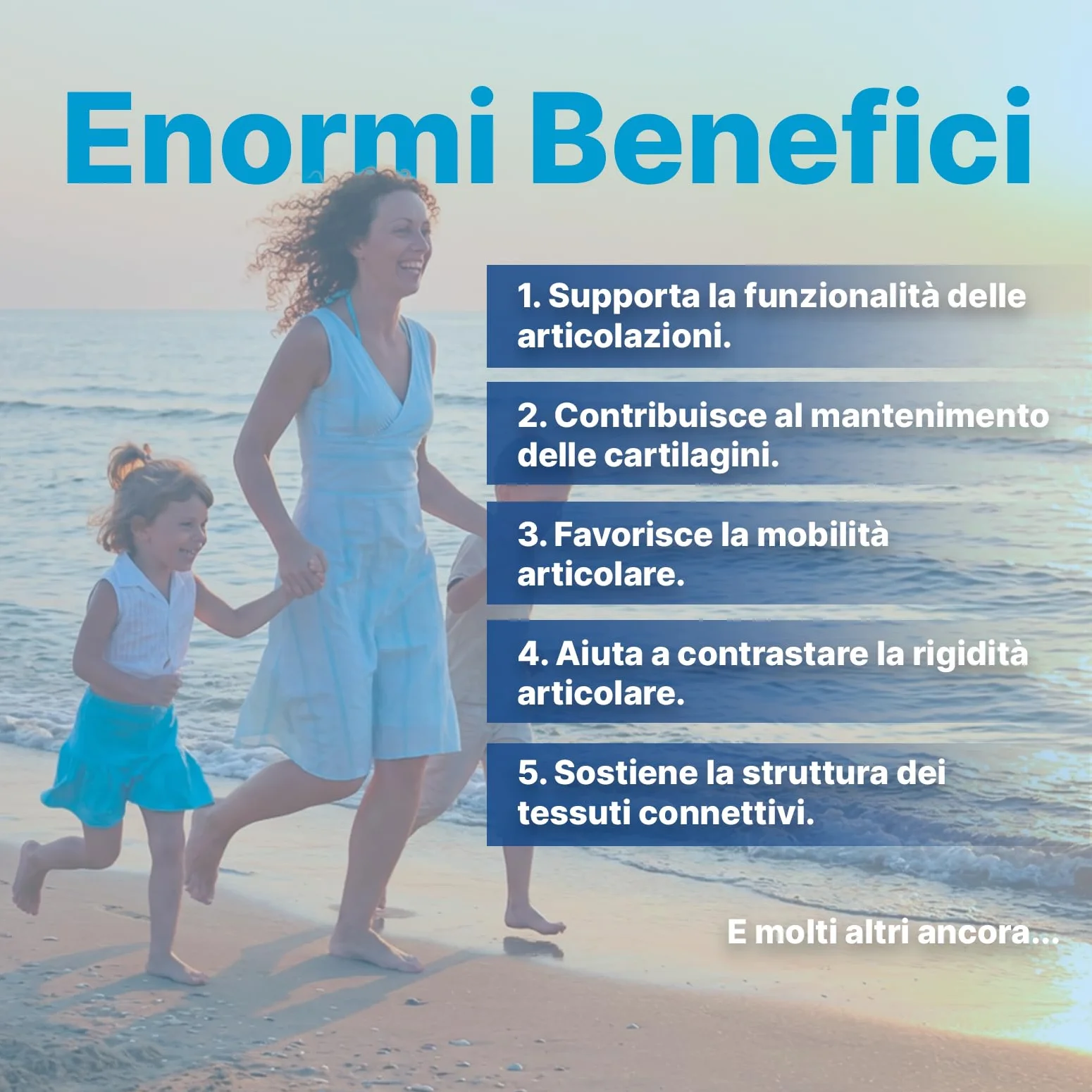 Integratore Glucosamina,Condroitina e MSM |Con Vitamina C,Collagene,Acido Ialuronico |Supporto Articolazioni,Cartilagini e Ossa|120 Compresse |+1 Mese Fornitura|Made in Italy-Senza Glutine e Lattosio