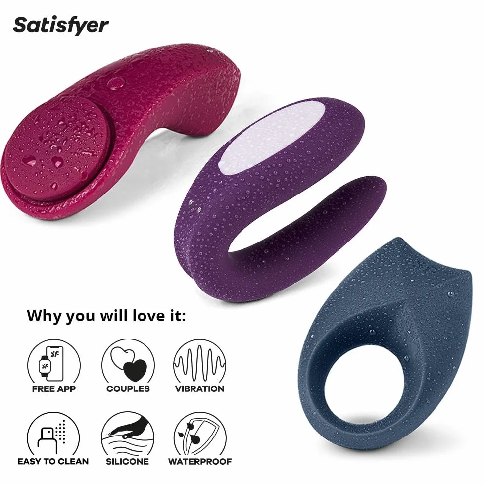 Satisfyer Partnerbox 3 | Scatola del Piacere controllata da App con Double Joy, Sexy Secret, Royal One | Ricaricabile e impermeabile (IPX7) | Vibratore Sex Toys per Uomini e Donne
