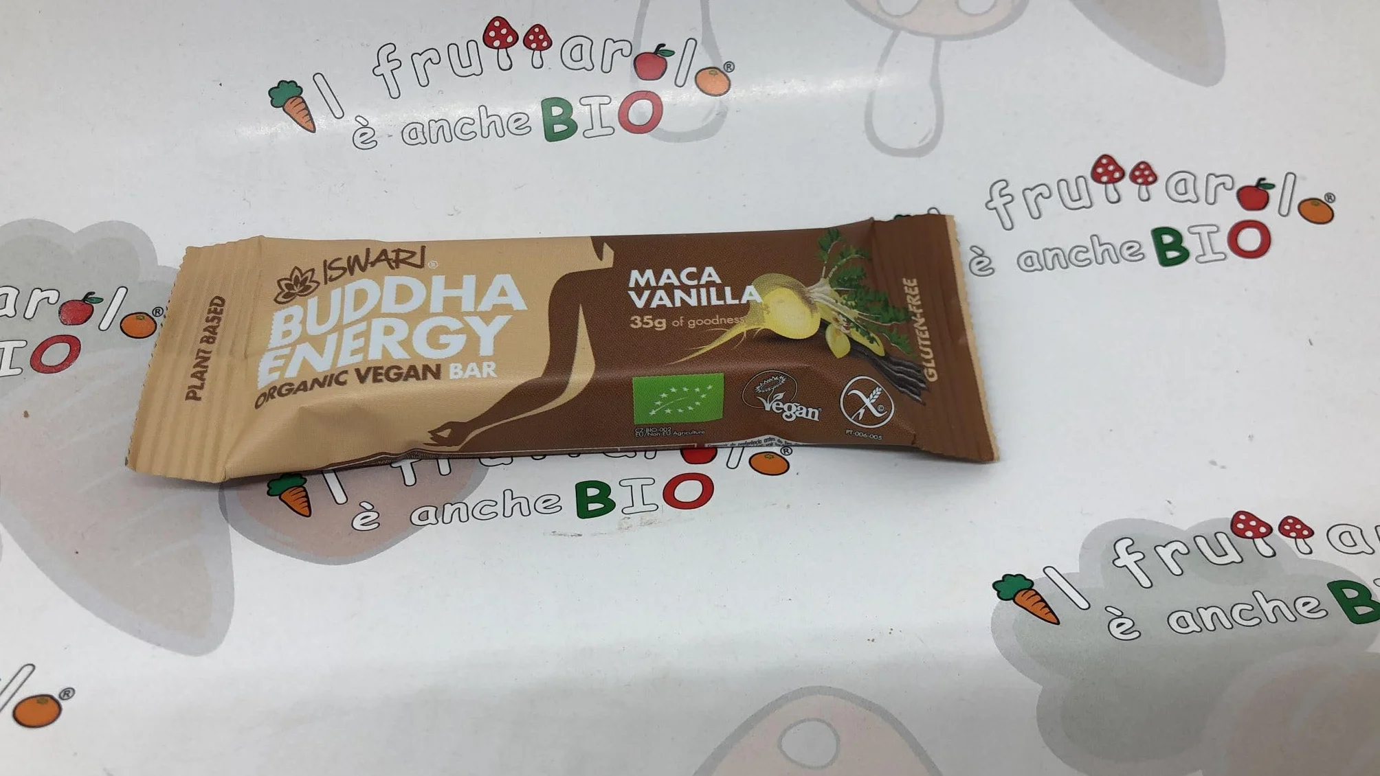 BARRETTE ENERGY 35 GR BIO VEGAN SENZA GLUTINE CON MACA E VANIGLIA