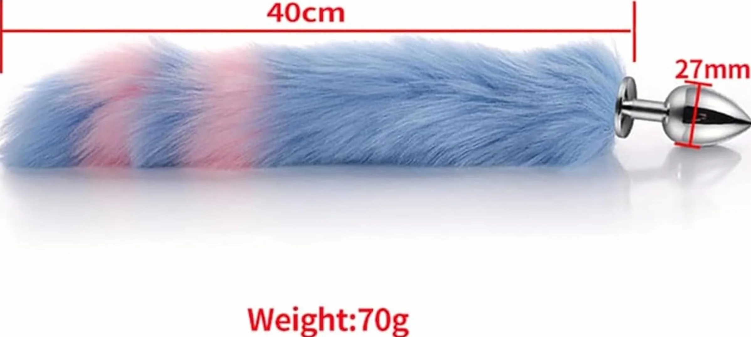 𝙎𝙚̣𝙭 𝙏σ𝙮𝙨 Un Set di Accessori per Coda di Volpe con Fascia per Orecchie di Gatto Godetevi La Coppia Giocosa E Affascinante! Cosplay Set di Quattro Pezzi Blu Un Regalo per Uomini E Donne