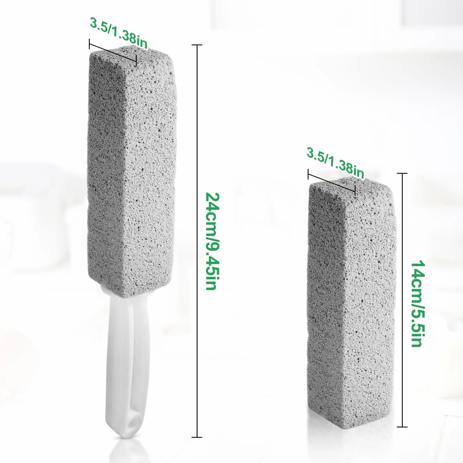 Pietra Pomice con Manico per Pulizia WC - Detergente per Bagno, Cucina, Piscina