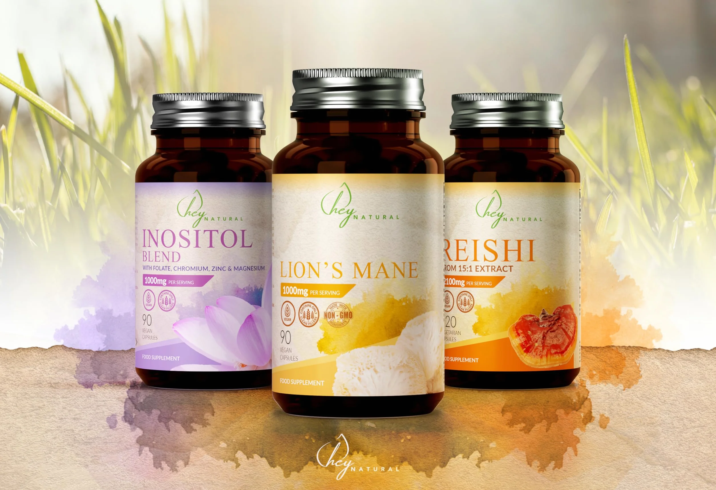 HN Reishi | 120 Reishi Capsule Integratore - Estratto 15:1 Ad Elevata Potenza da 2100mg per Dose | Non-OGM, Senza Glutine e Allergeni | Prodotto nel Regno Unito