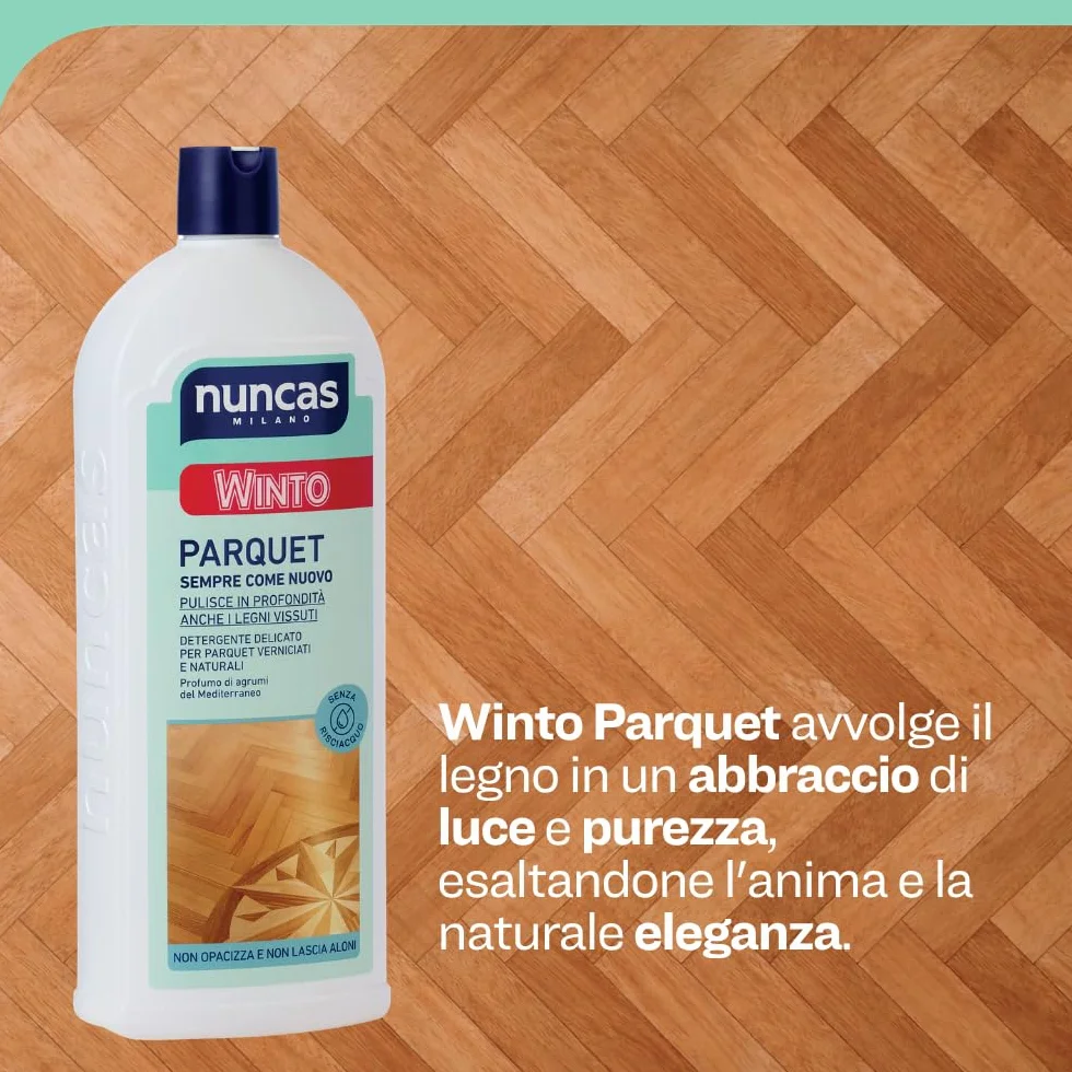 Nuncas Winto Parquet Detergente per Pavimenti in Parquet Multipack 3 x 1000 ml