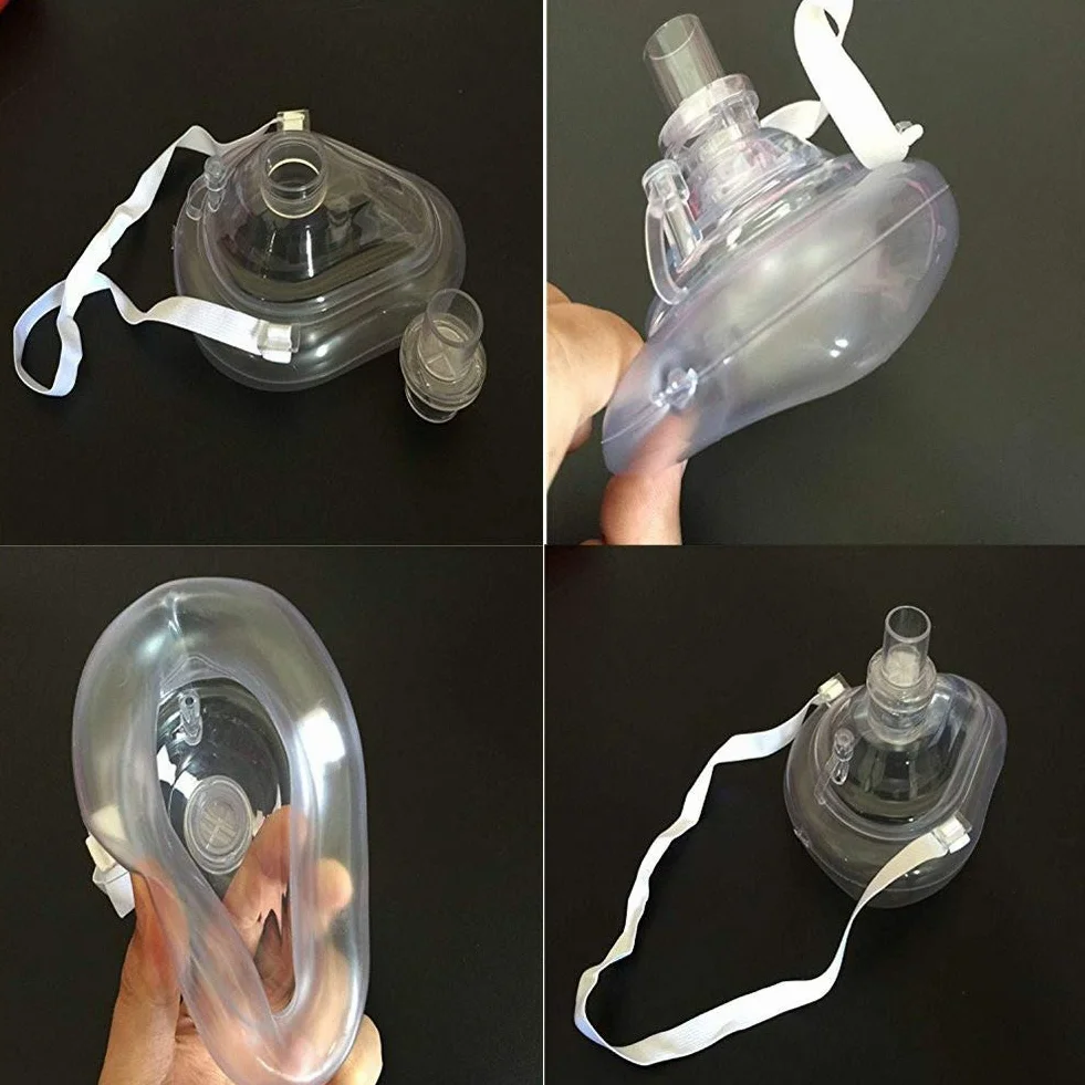 CPR Mask Resuscitator Pocket Mask maschera di rianimazione 2 pezzi