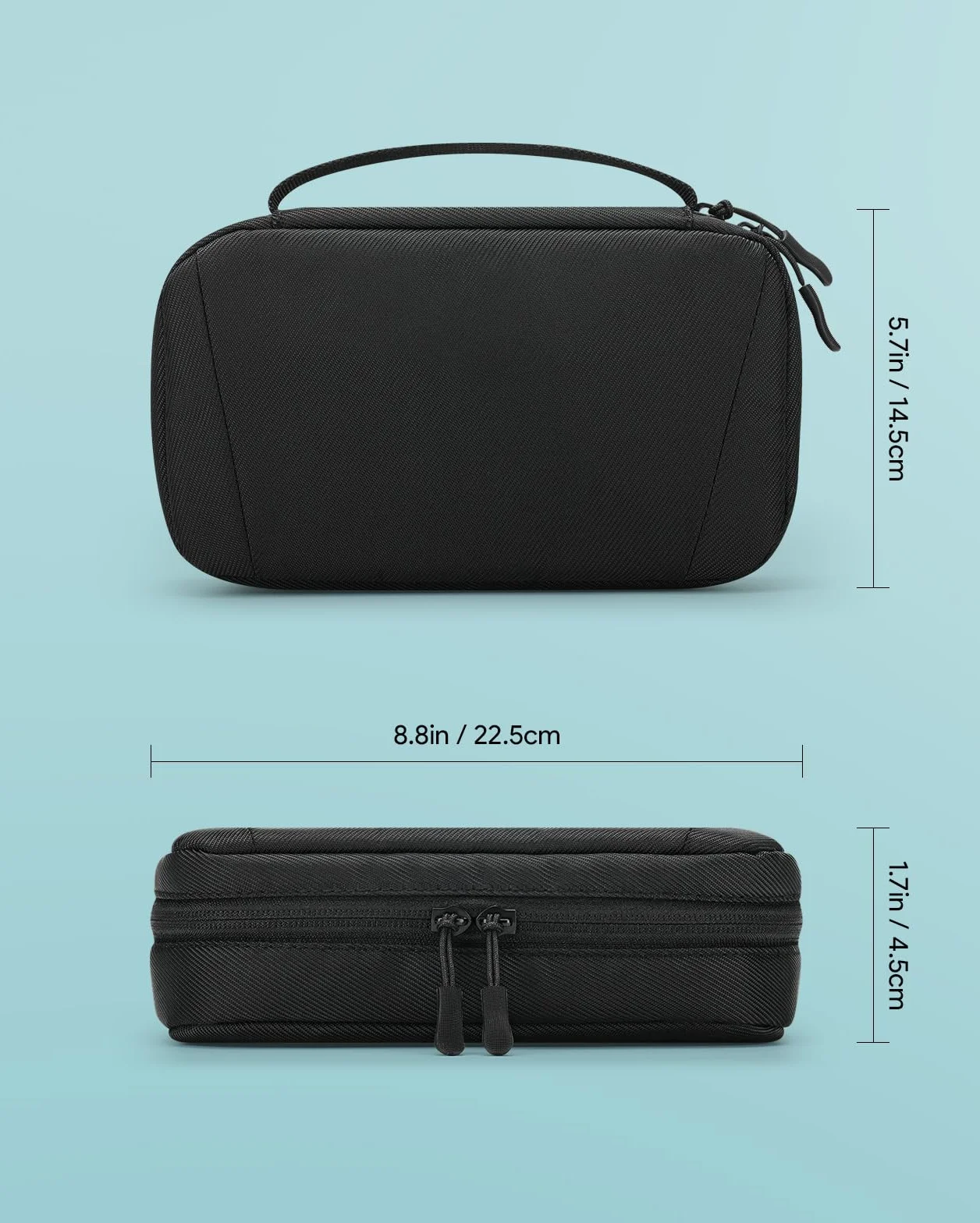 Yinke Custodia da viaggio per rasoio Multigroom serie 3000/5000/7000/9000, rasoio elettrico da uomo con regolabarba e accessori, borsa organizer da viaggio (nero)