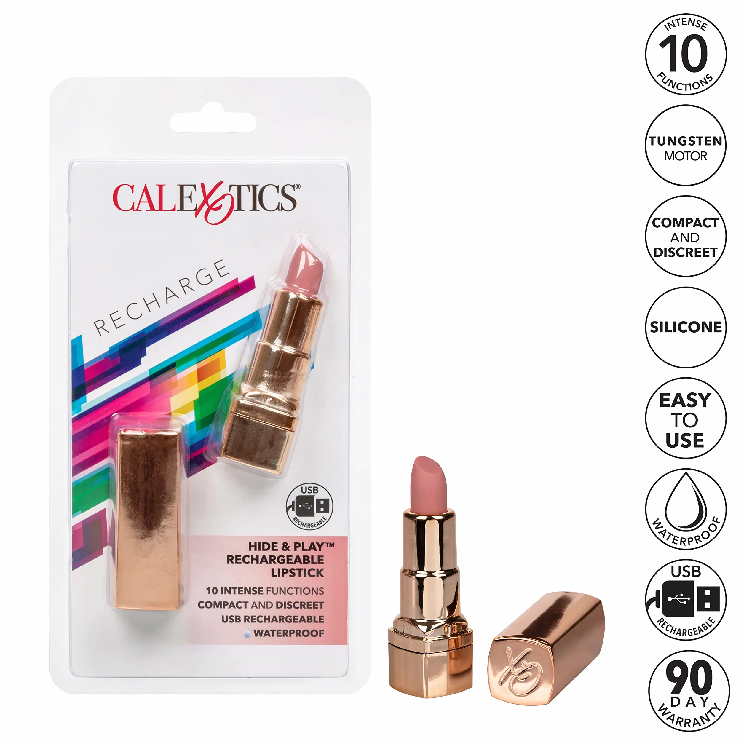 CALEXOTICS - Rossetto Ricaricabile Hide & Play
