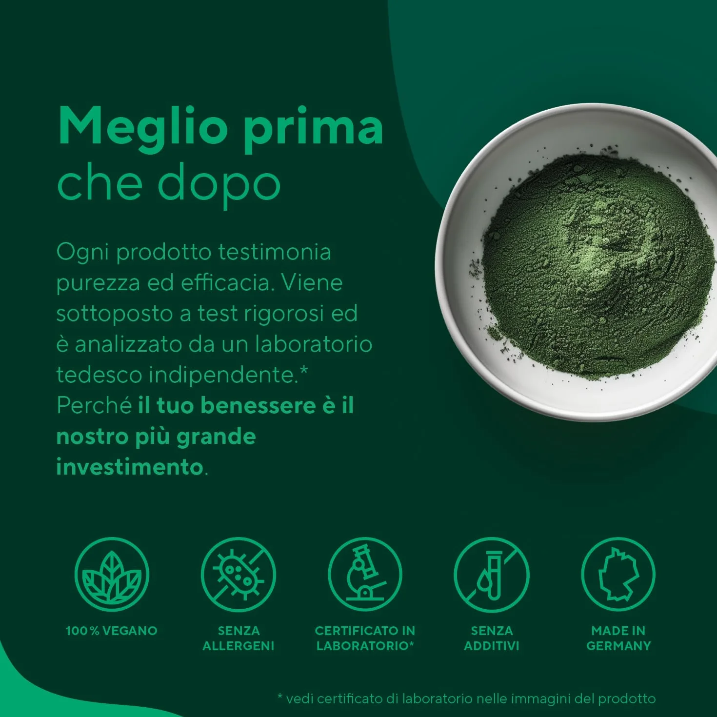 TRUE NATURE Spirulina Bio 600 compresse 500 mg 4000 mg dose giornaliera Ricca di ficocianina e proteine