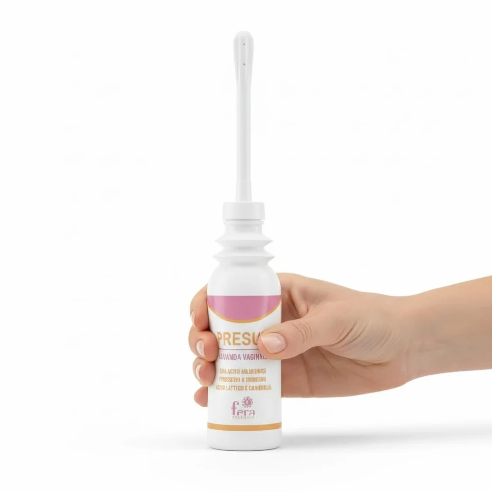 Lavanda Vaginale pH 3,5 con Acido Ialuronico, Perossido d'Idrogeno, Acido Lattico e Camomilla - 5 Flaconi da 100 ml con Cannula Monouso