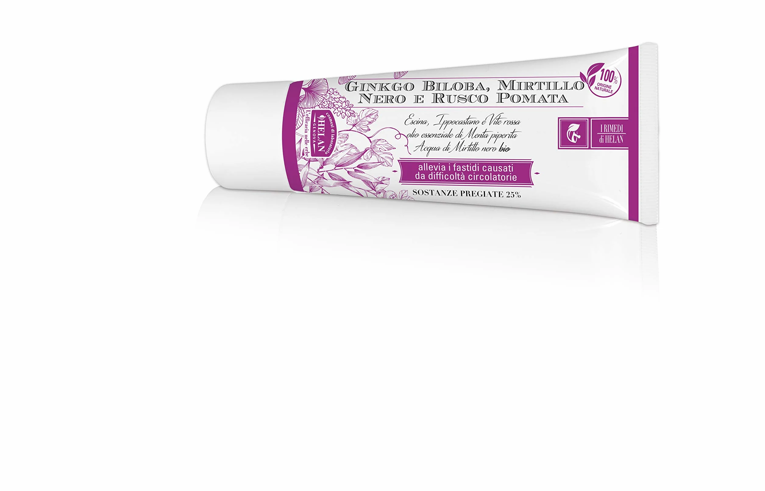 Helan I Rimedi Pomata Ginkgo Biloba Mirtillo Nero E Rusco 75 ml