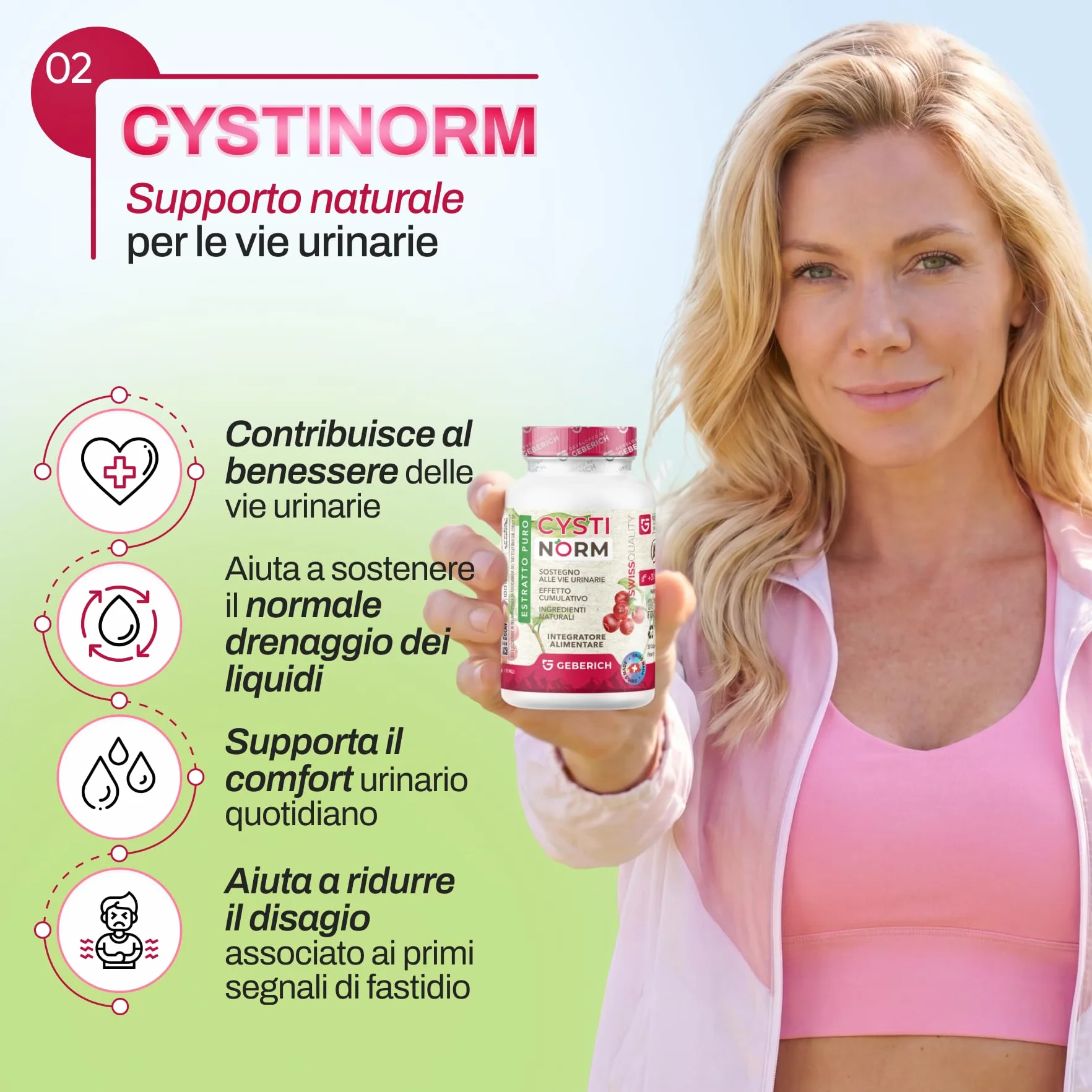 Capsule CYSTINORM | Salute delle vie urinarie | D-Mannosio 720 mg + Estratto di mirtillo rosso 300 mg | Salute della vescica | Con corbezzolo e bioflavonoidi | Integratore Alimentare