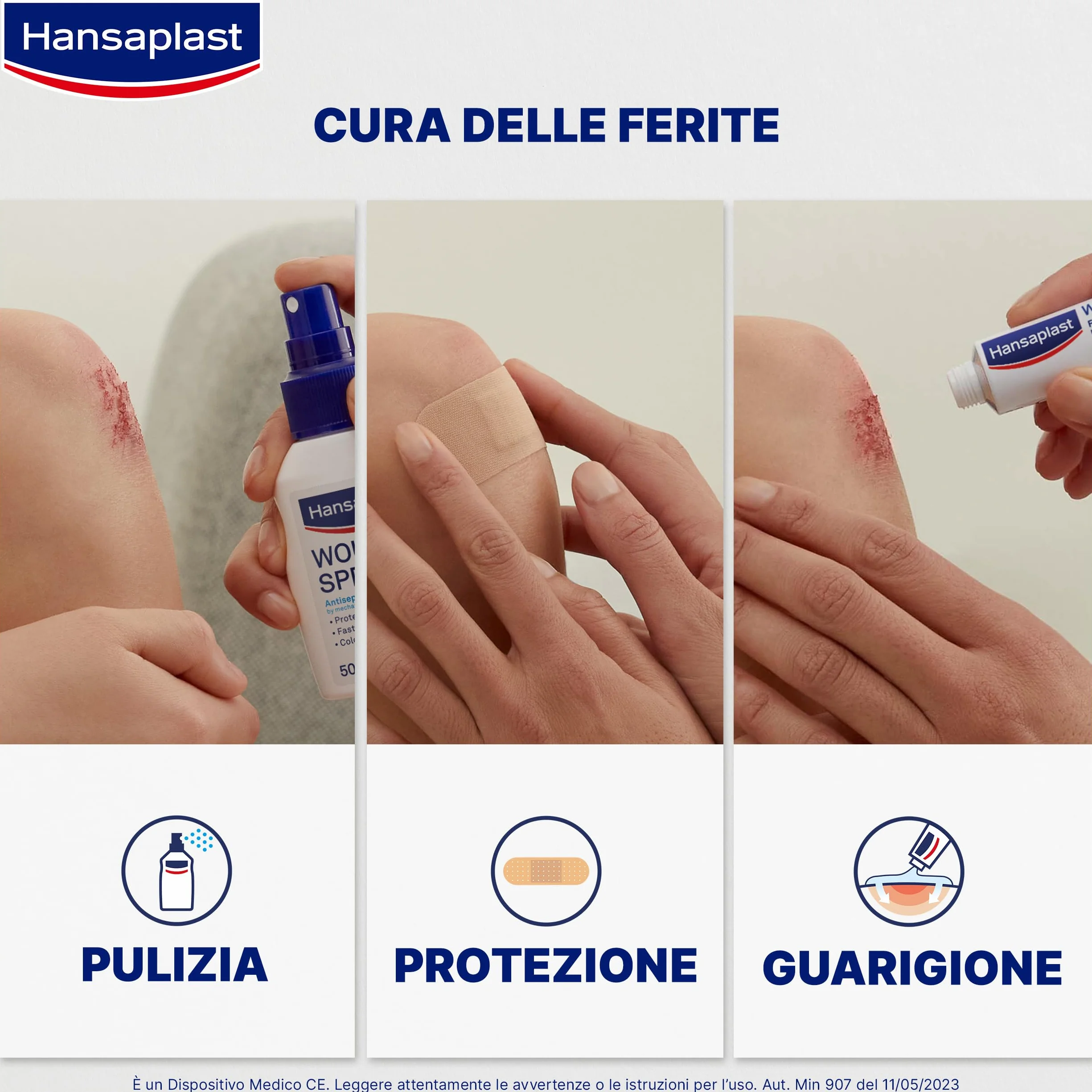 Hansaplast Cerotti UNIVERSAL 10 Pezzi 2 Formati Impermeabili Adesivi Traspiranti