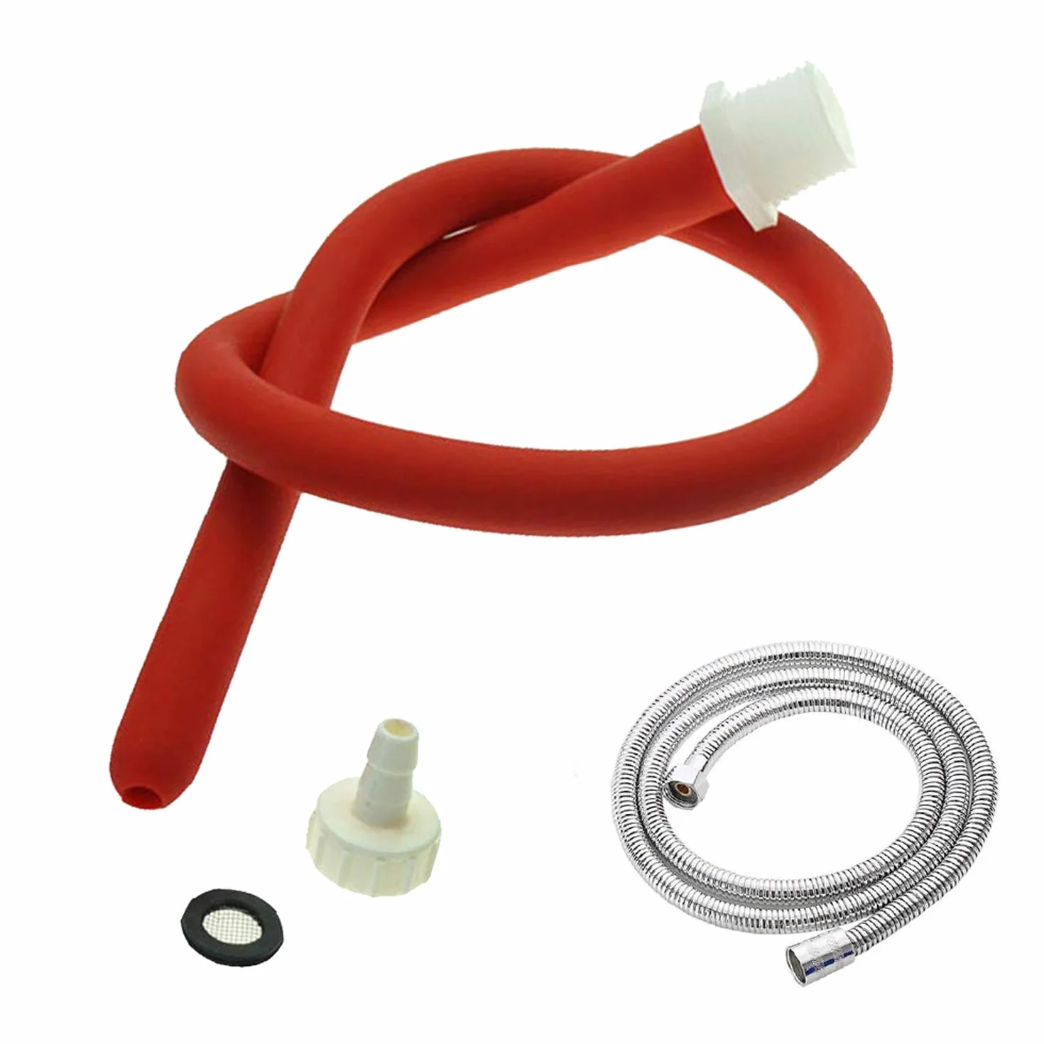 Tubo Flessibile per clistere Silicone Comodo Attacco per clistere per Donne e Uomini Tubo da 50 cm + 150 cm