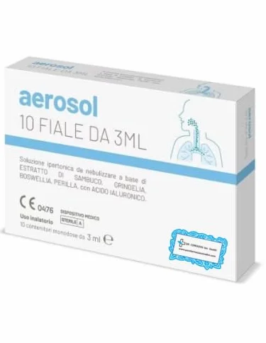 Dr. Corradini Soluzione in Fiale Monodose da Nebulizzare 10 Fiale – Supporto Vie Respiratorie con Sambuco, Grindelia, Boswellia, Perilla e Acido Ialuronico