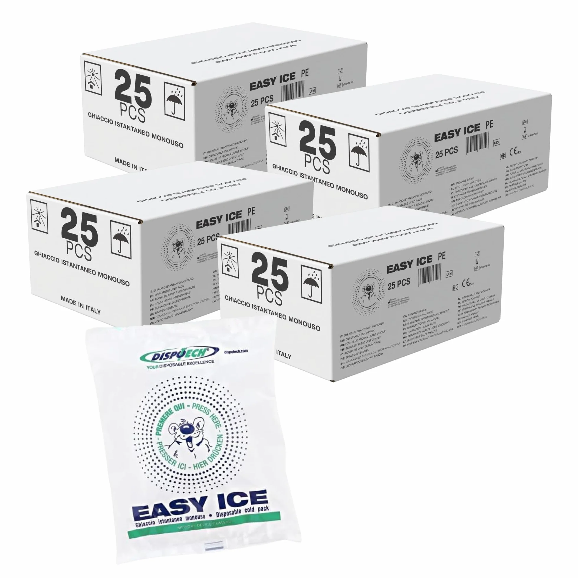 DISPOTECH EASY ICE 14 x 18 Ghiaccio Istantaneo monouso Busta in PE 100 unità