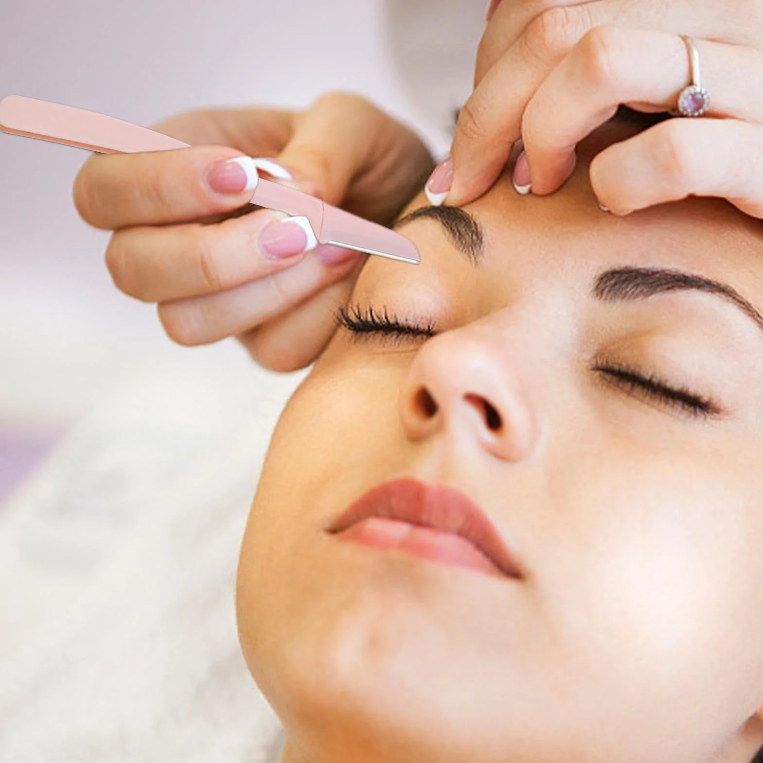 Trimmer sopracciglia pieghevole professionale portatile per donne principianti
