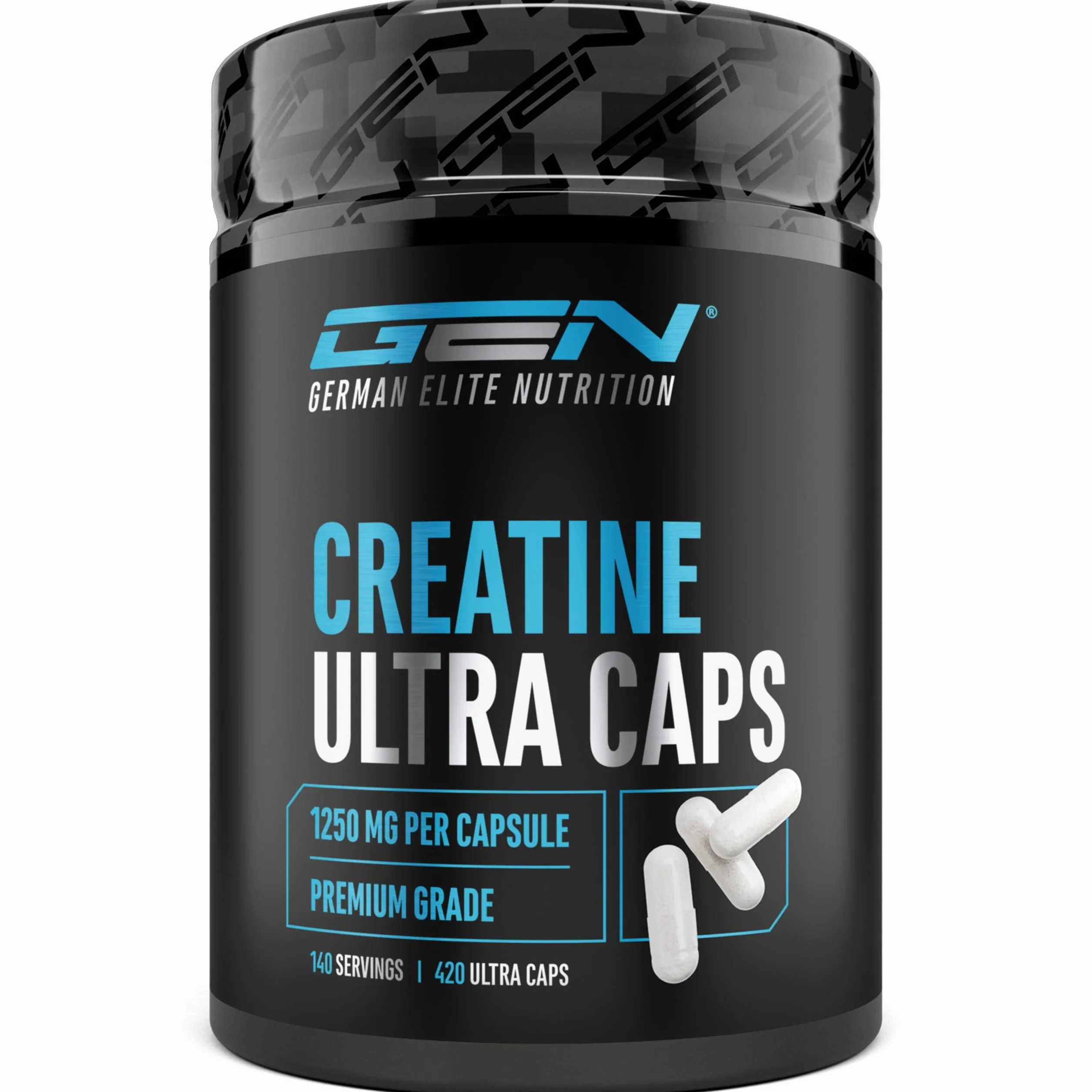 Creatina Ultra Caps 420 capsule 1250 mg creatina monoidrato pura Premium Ultrafine Mesh Factor 200