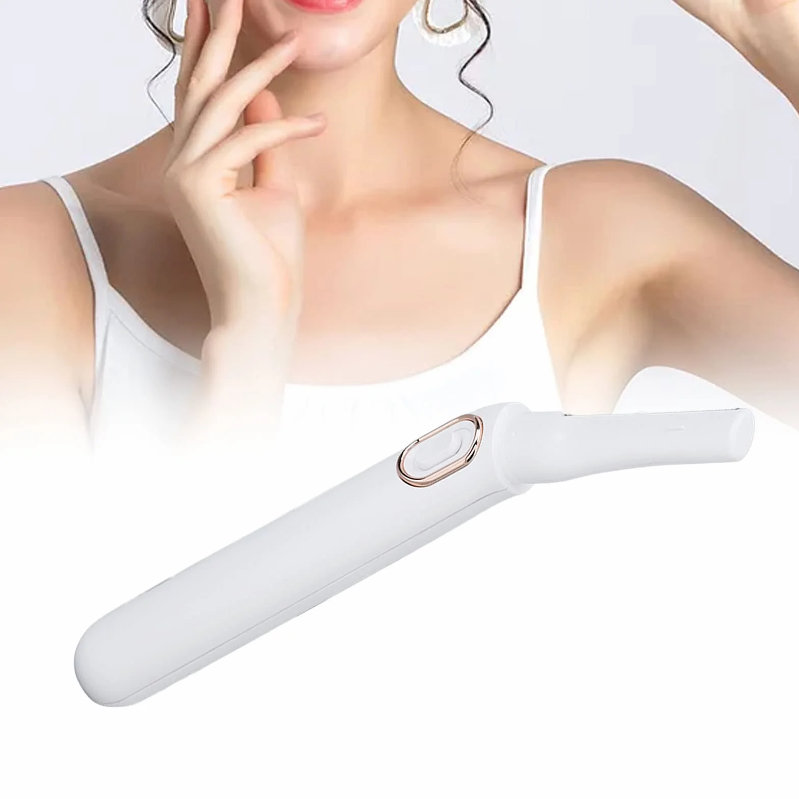 Rifinitore per Bikini Donna, Rasoio Elettrico Portatile in ABS con Luce a LED
