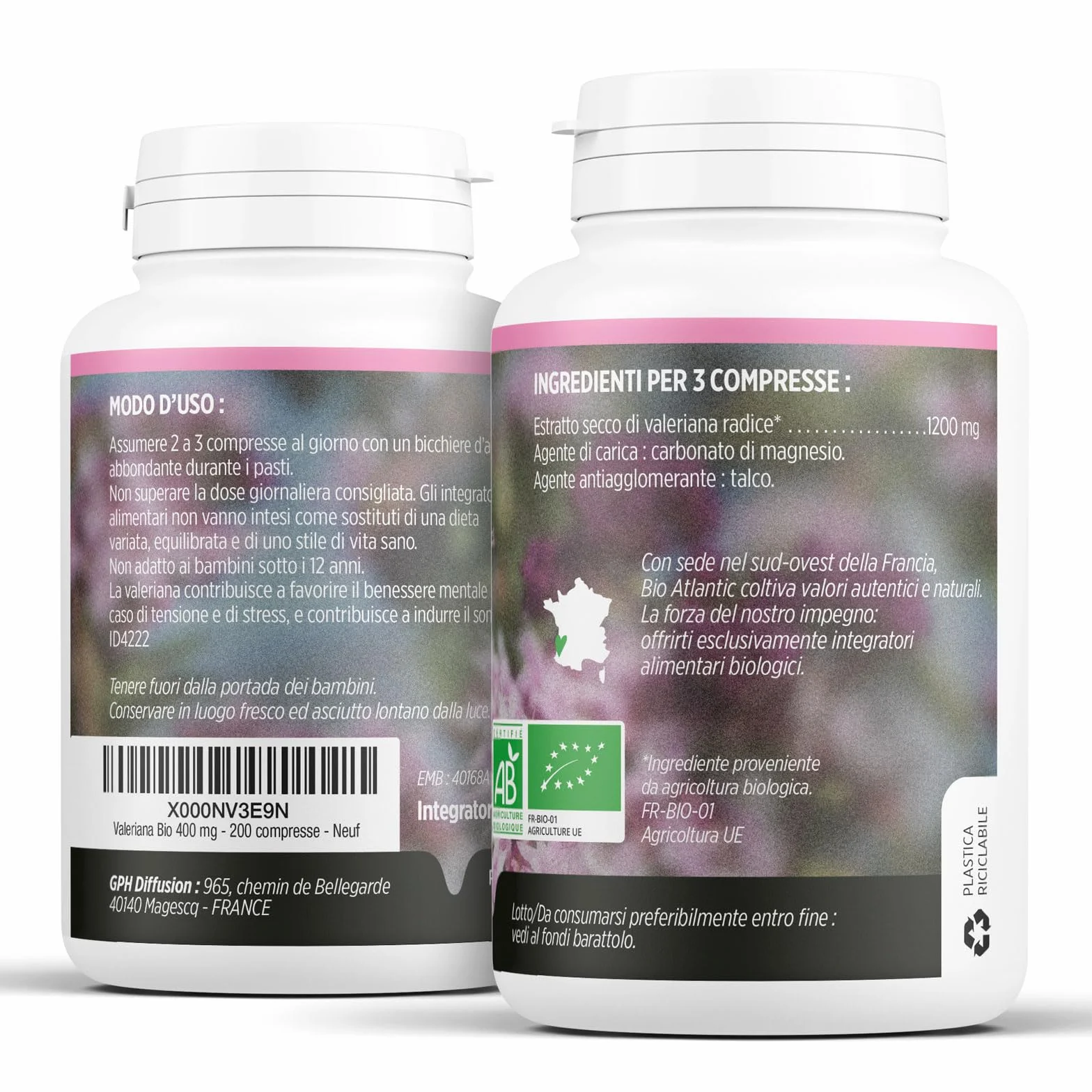 Valeriana Biologica 400mg 200 compresse