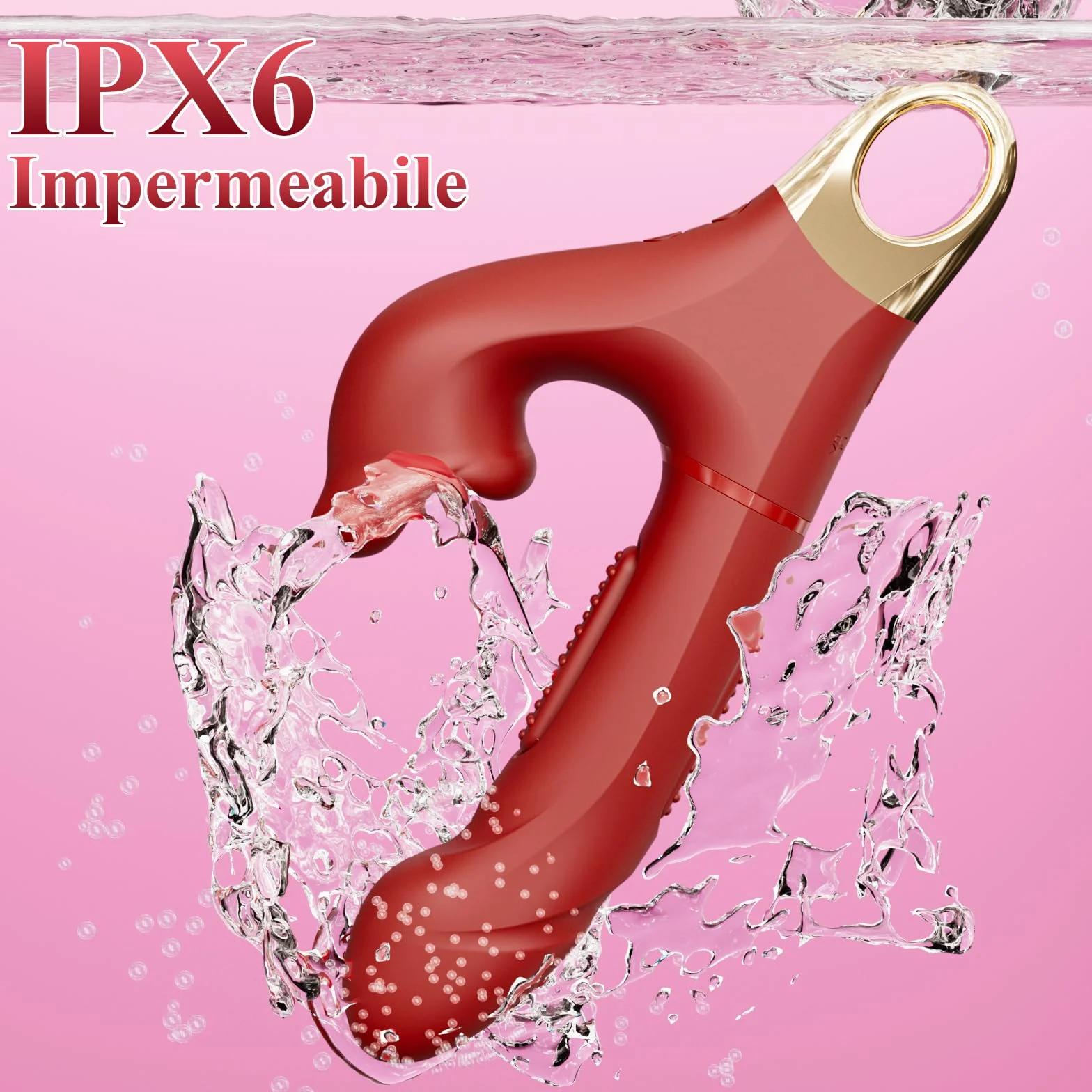 Vibratoreper Donna Professionale Sex Toys Coppia - Dildo Vibratore Clitoride e Punto G Sexytoysys Donna con Forti Modalità di Schiaffi, Morsi e Vibrazioni, Vibratori Rabbit Toys Sessuali per Donne