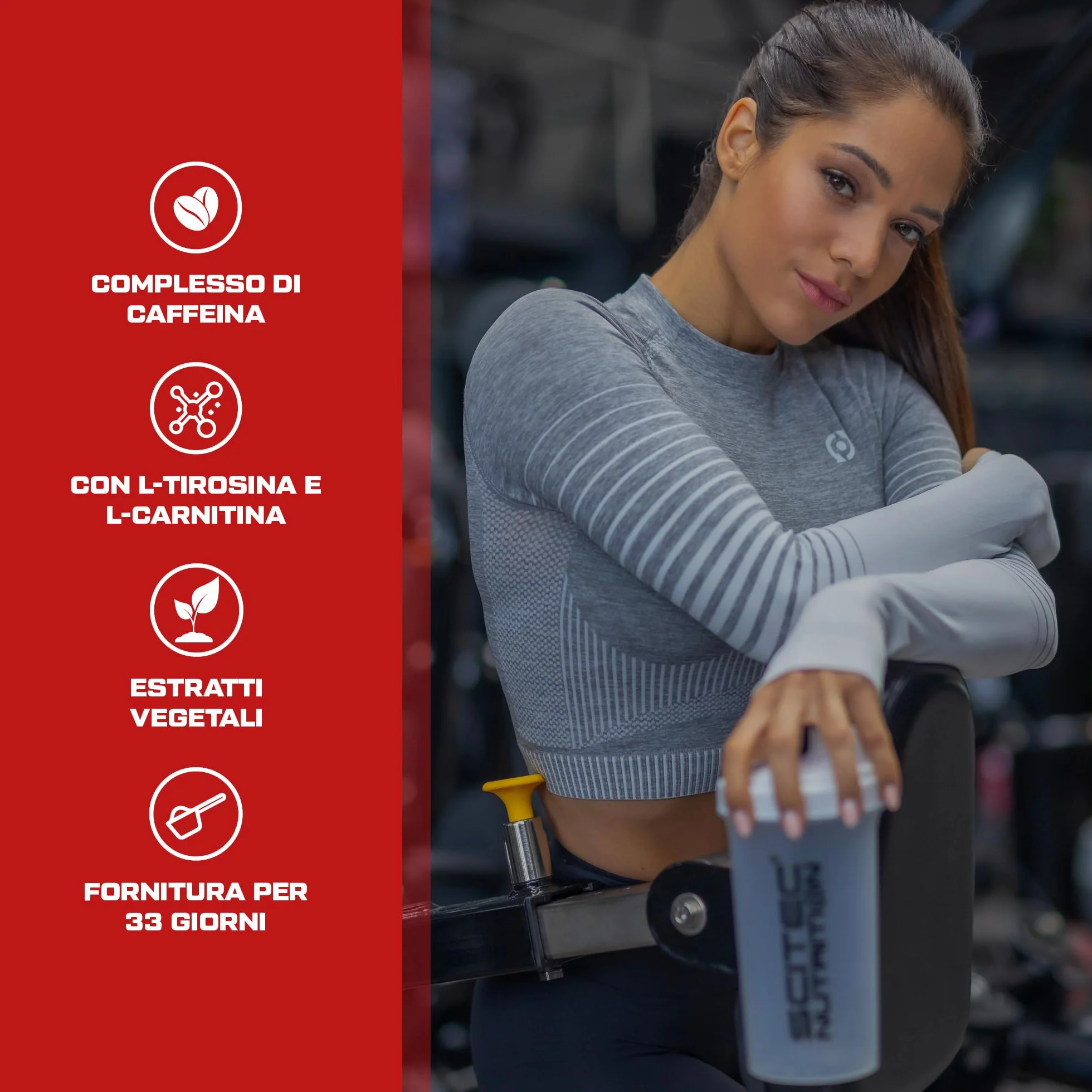 Scitec Nutrition Thermo-X, con L-Tirosina, L-Carnitina, HCA, Caffeina e Forskolina, 100 Capsule