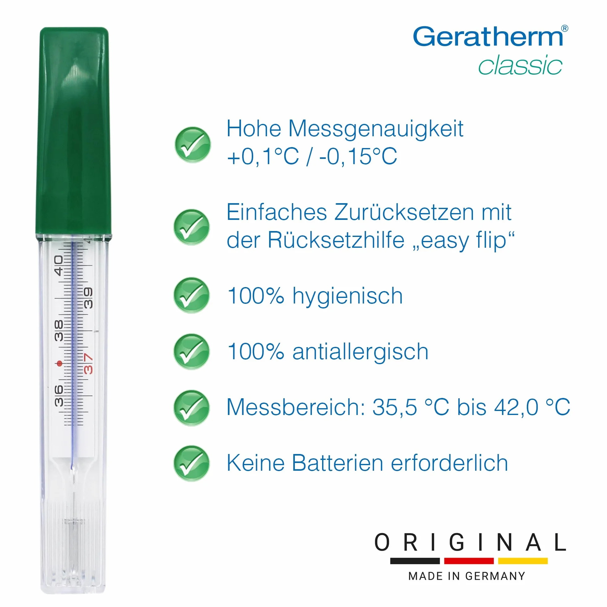GERATHERM Termometro S/Mercurio Classic