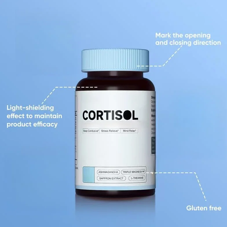 Cortisolo Disintossicazione per Donne e Uomini - Controllo Riduzione Livelli Elevati - Equilibrio Calma Stress Relief Salute Ghiandole
