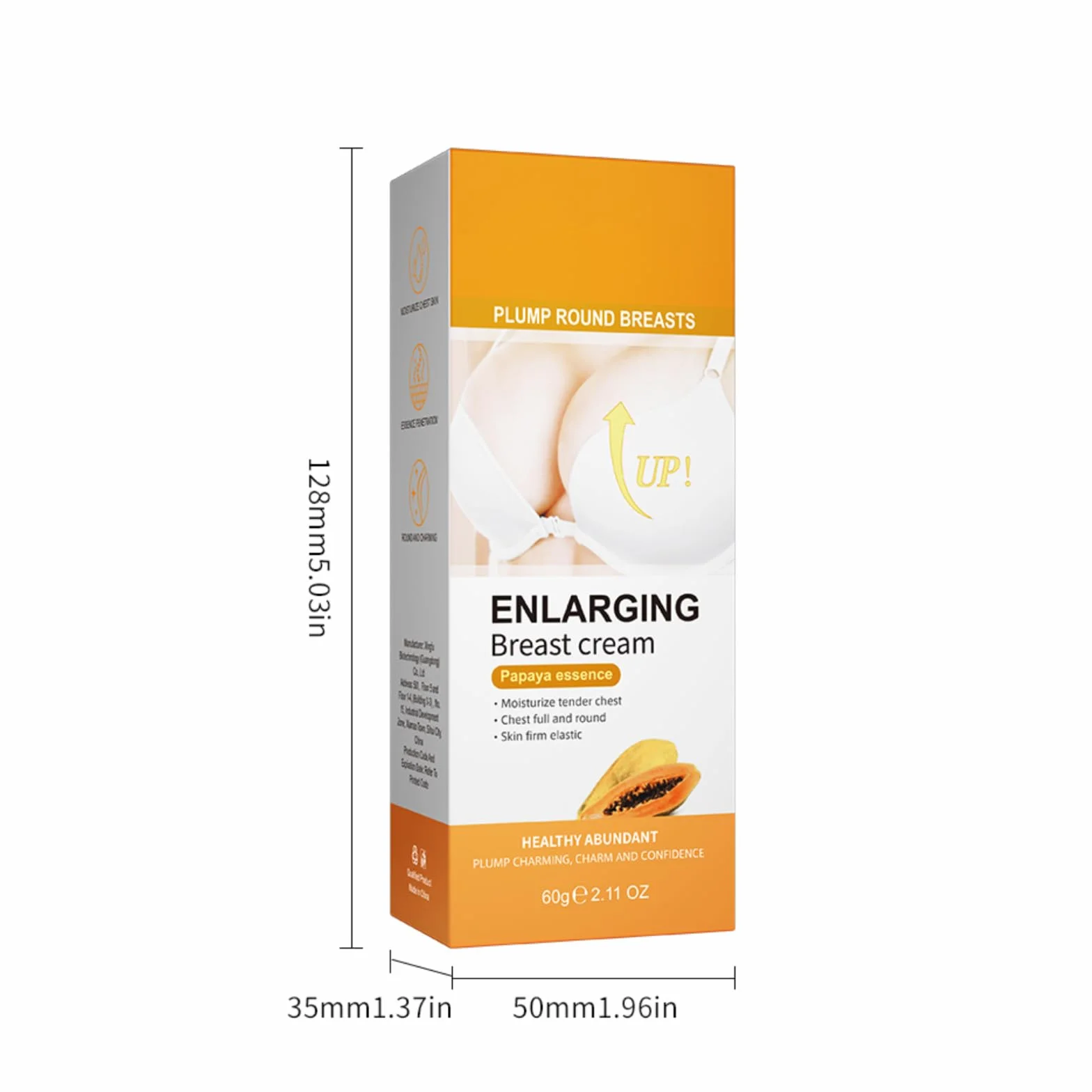 Crema Ingrandimento del Seno 60g, Crema per Sollevamento e Rassodare