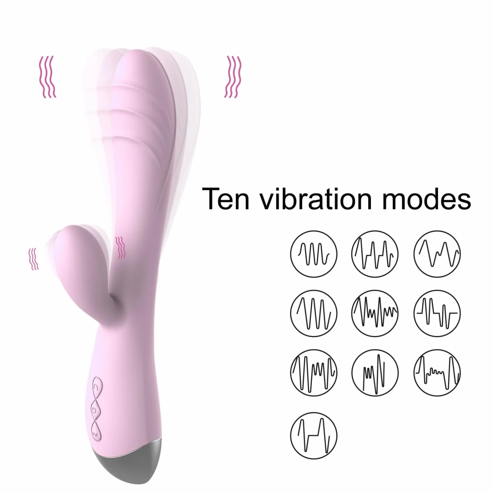 vibratore 10 velocità vibratore clitoride ricarica USB riscaldamento donna clitoride dildo giocattoli del sesso toccare clitoride prodotti per adulti
