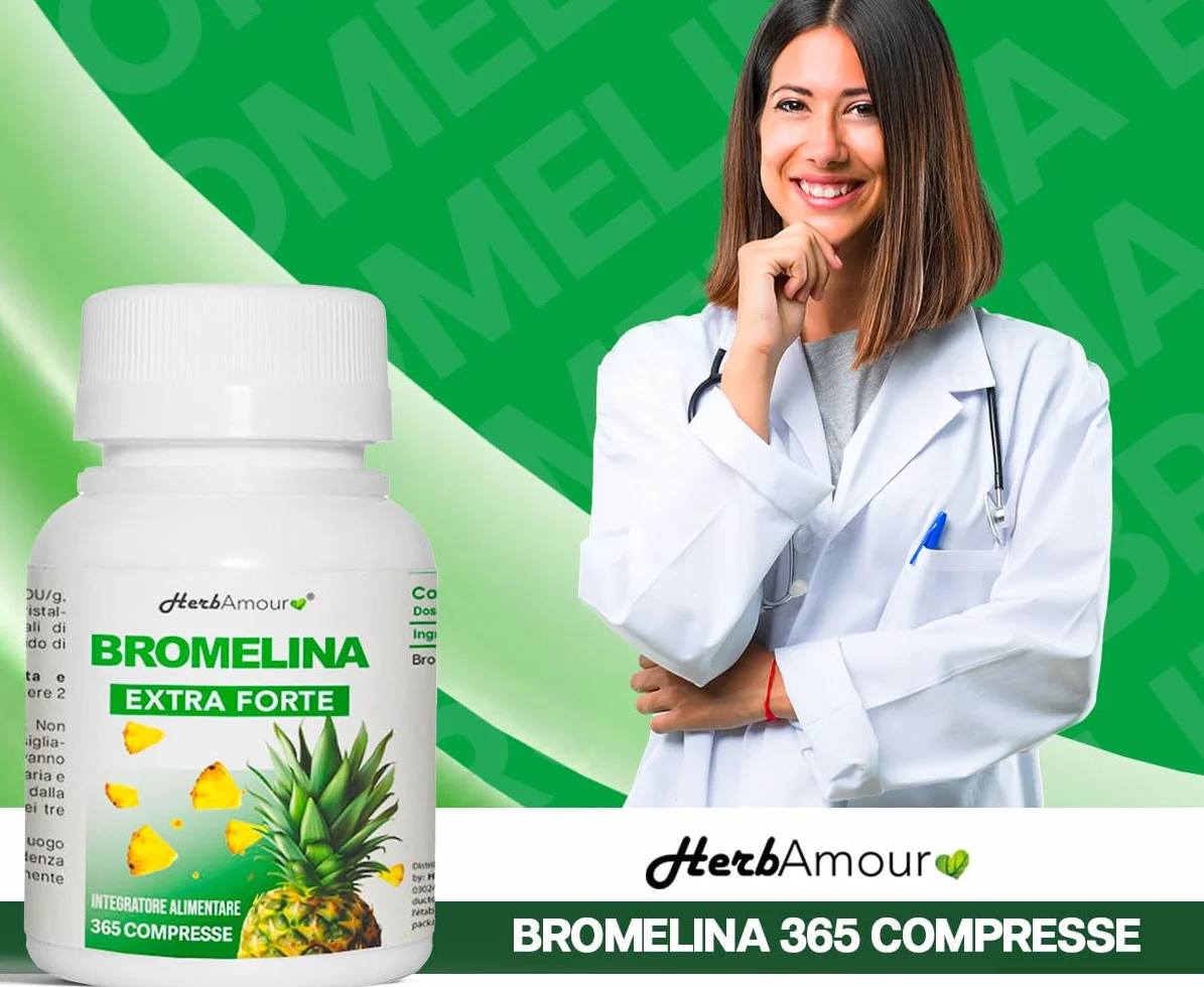 Bromelina 365 Compresse Integratore Alimentare