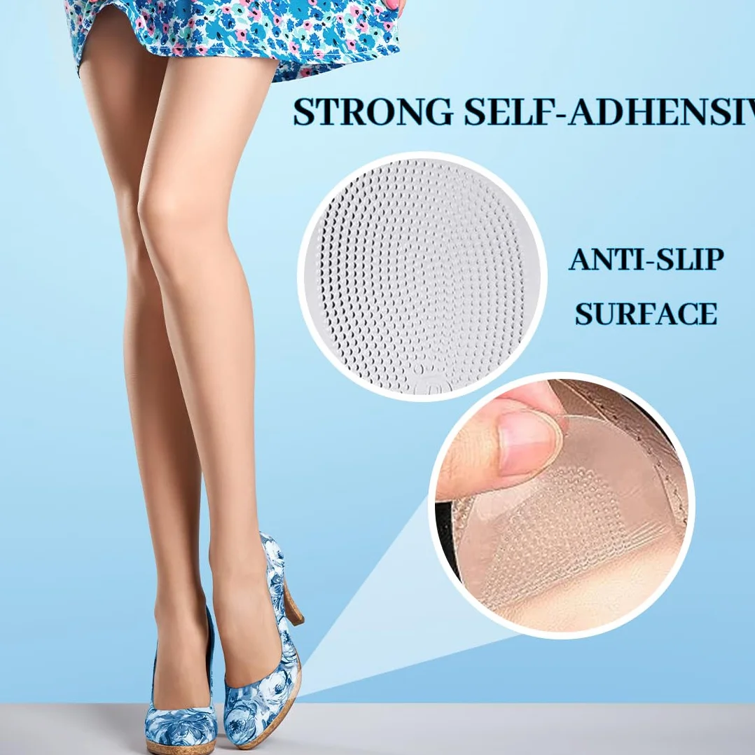 Cuscinetti per Avampiede in Gel, Metatarsal Pads per Metatarsalgia, Soletta Auto-adesiva Antiscivolo per Tacchi Alti, Sollievo Dolore (Trasparente)