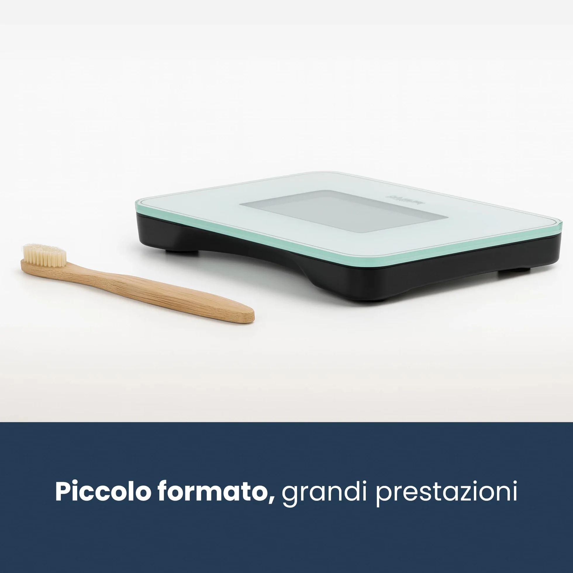 TANITA HD-386 La Bilancia da Bagno Digitale più Piccola al Mondo, Facile da Trasportare, Colore Bianco Perla