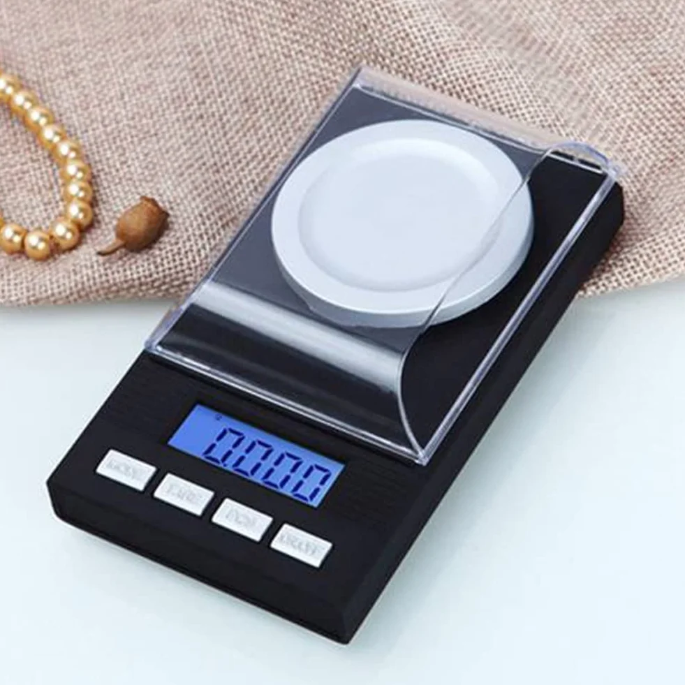Bilancia elettronica di precisione 50G/0.001G digitale tascabile display LCD