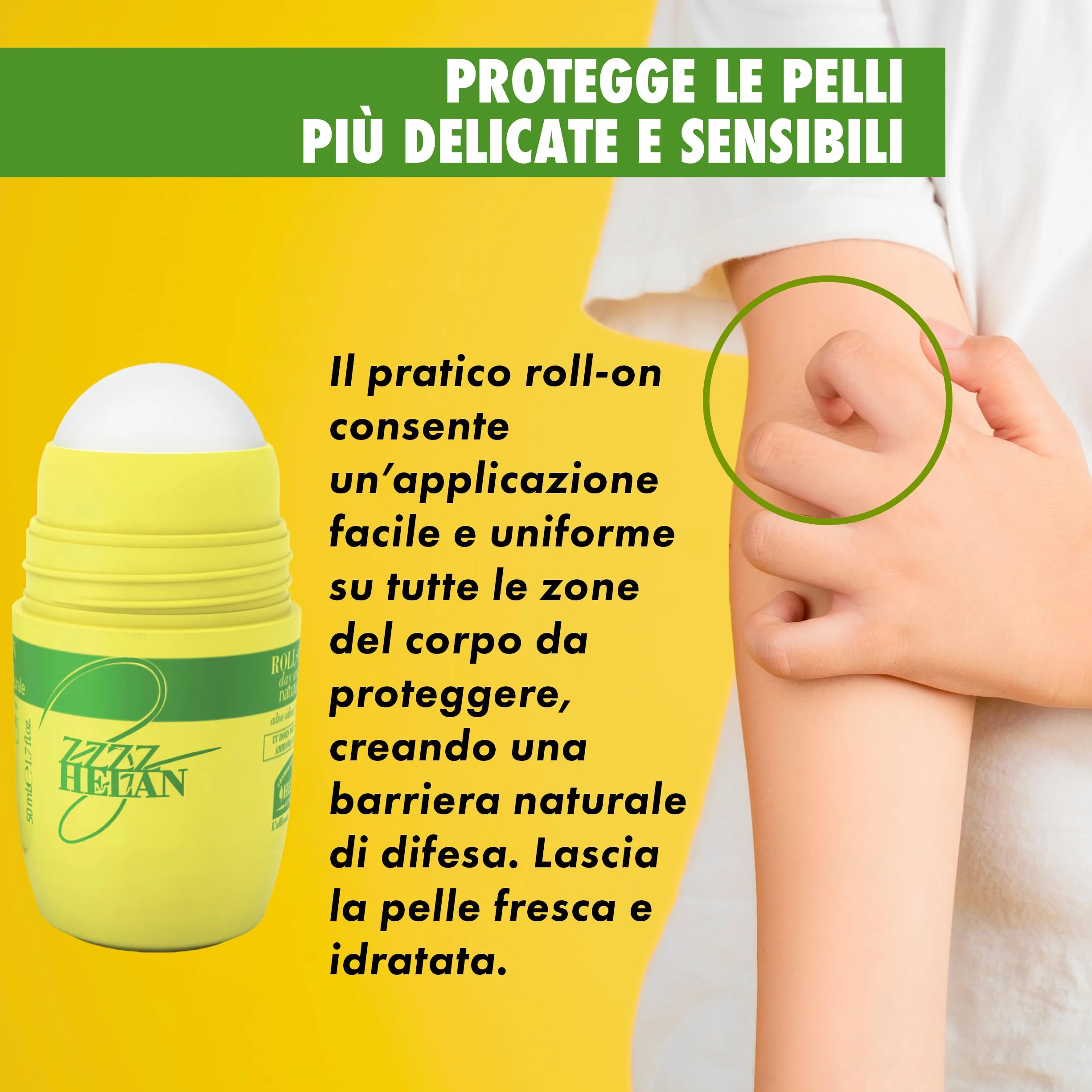 Helan Gel Roll-On Protezione Bambini e Neonati 100 ml - Made in Italy