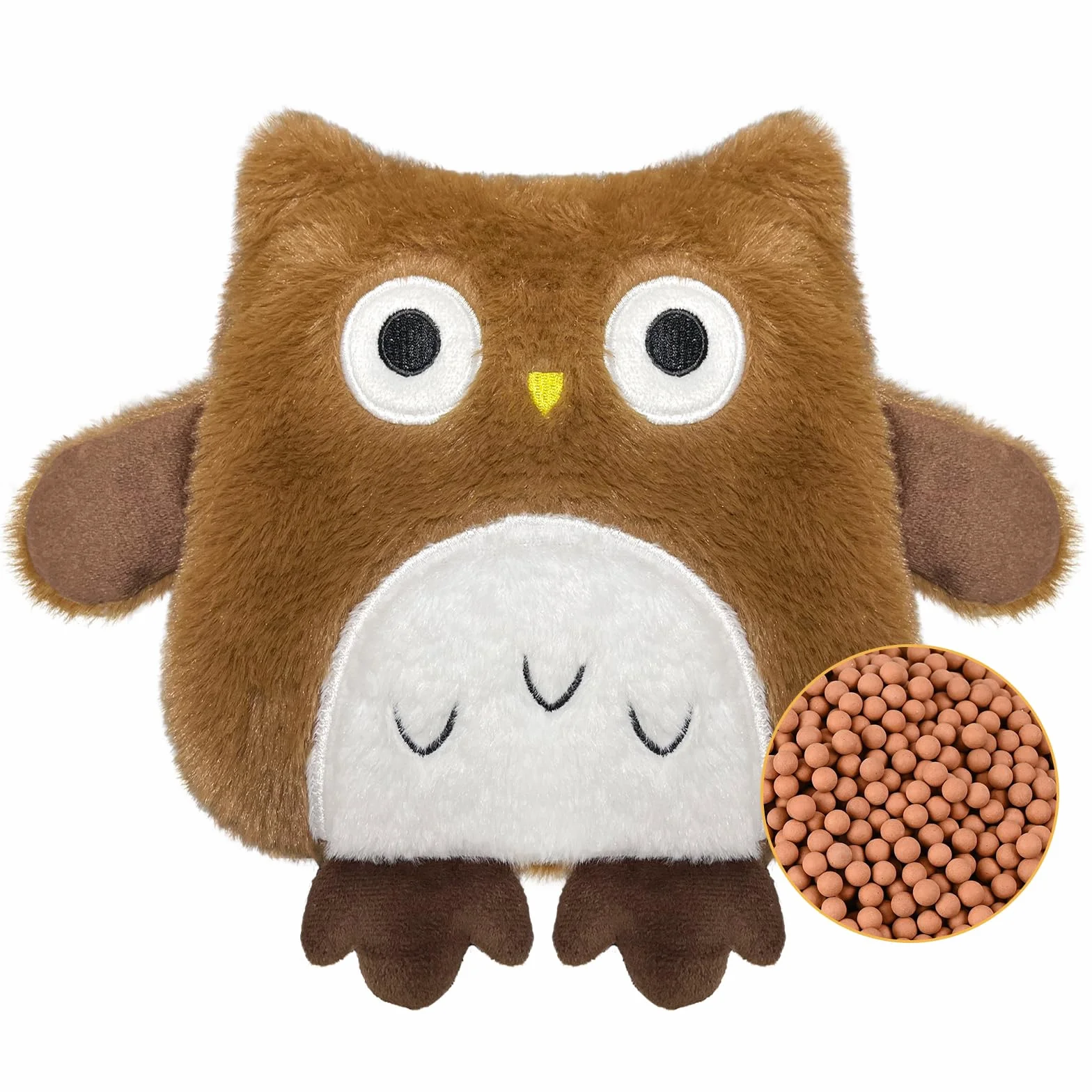Borsa Acqua Calda Microonde, Cuscino Termico, Cuscino Riscaldante Microonde, Borsa Calda Micro-onde Per Donne, Bambini E Bambini, Per Dolori Per La Pancia, La Schiena E La Zona Lombare（gufo）
