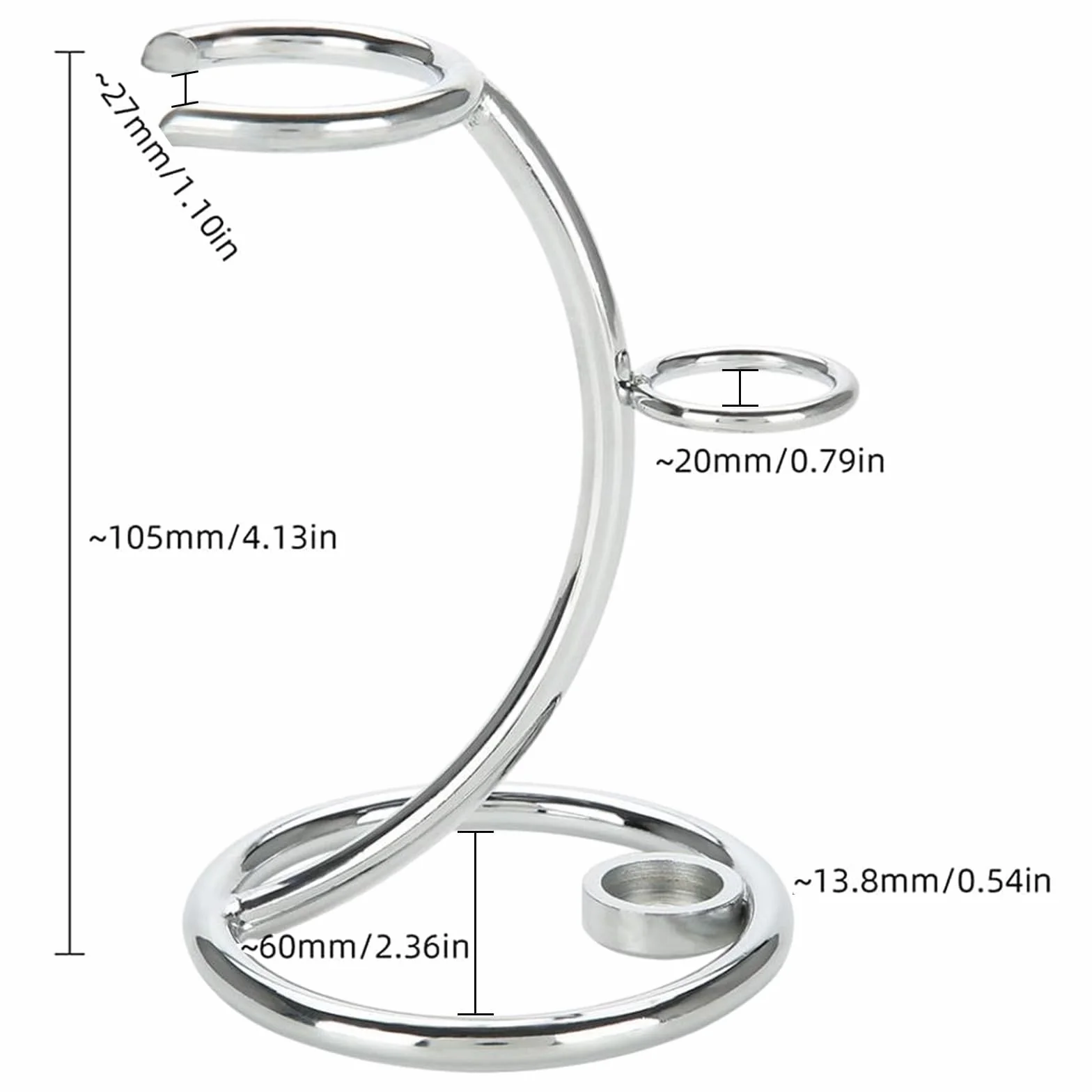 Supporto per Rasatura, Supporto per Rasoio e Pennello da Rasatura, Universale Rasoio Supporto Spazzola in Metallo Rasoio Supporto Rasoio Supporto Professionale Rasoio Porta Uomo