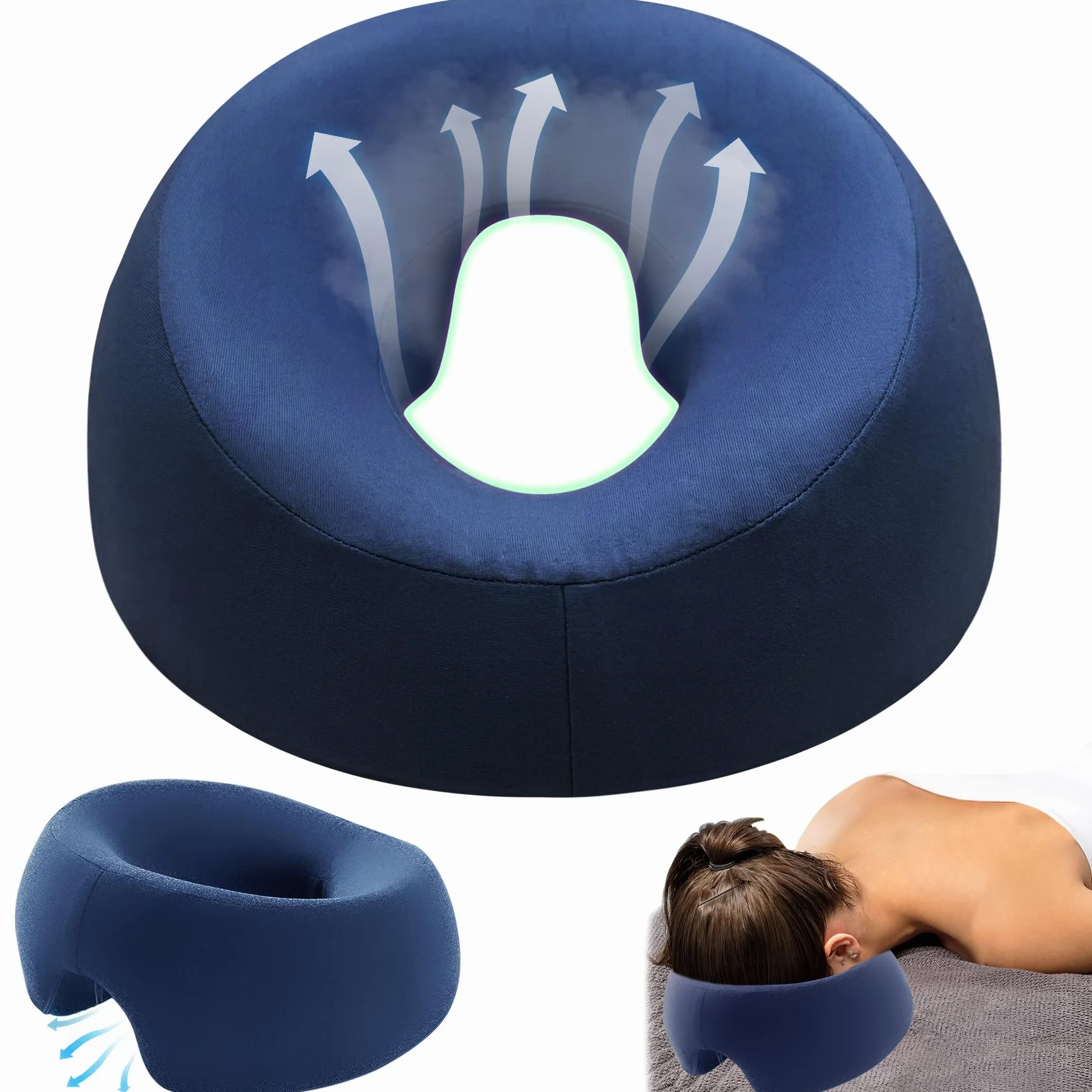 Cuscino Per Massaggio Viso a Forma Di U per Lettino da Massaggio, per Spa