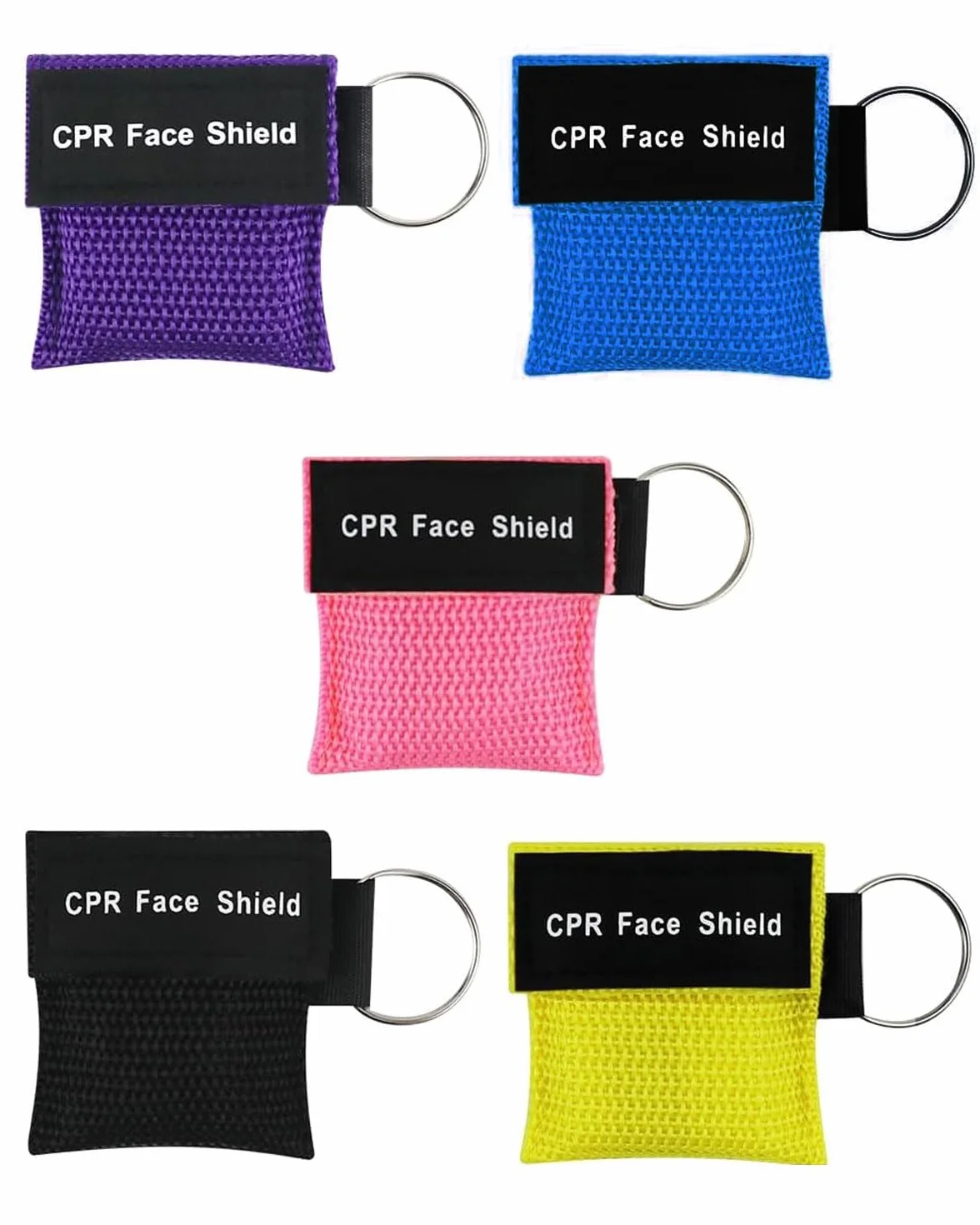Maschera di respirazione Primo Soccorso Pocket Mask 5 pezzi per addestramento AED