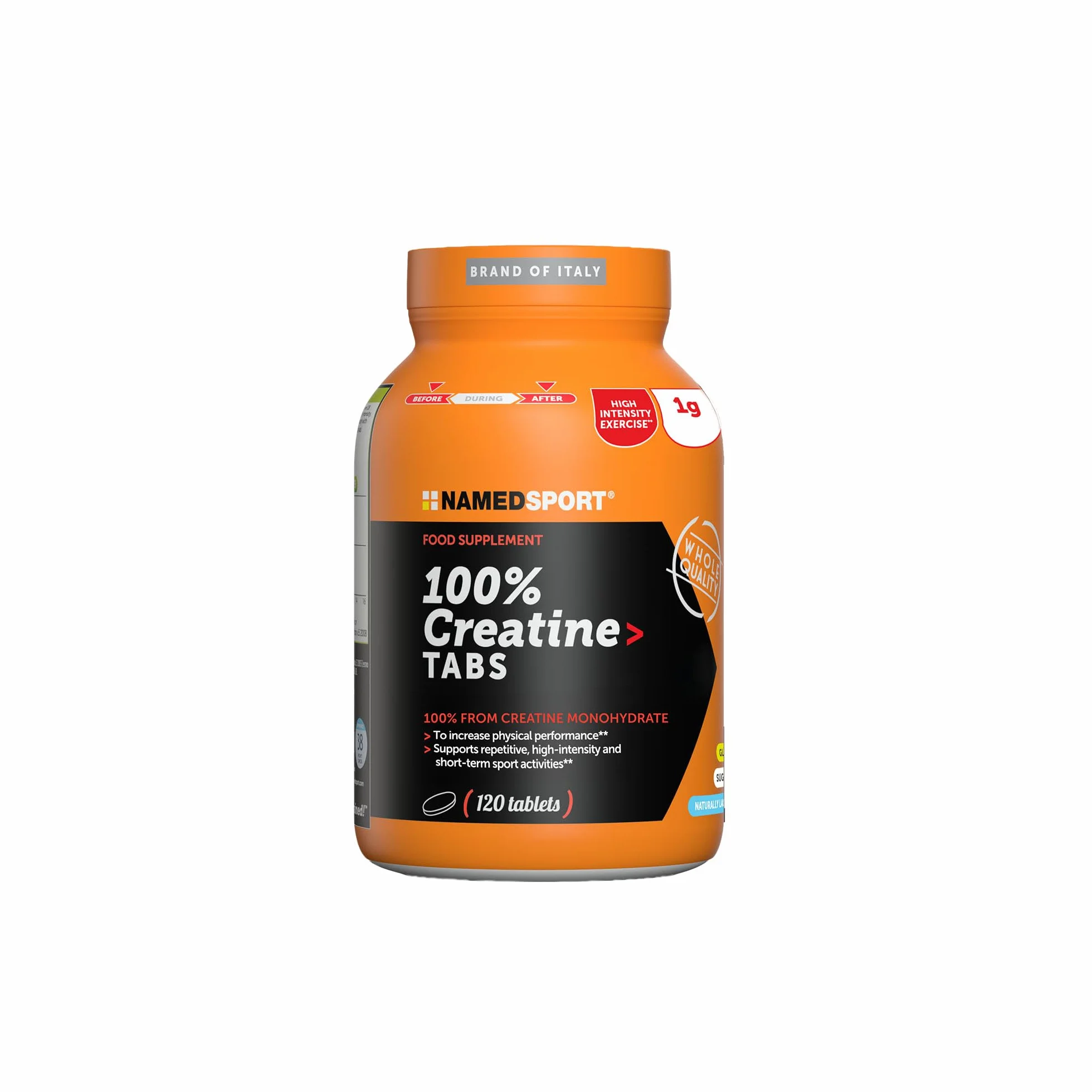 NAMEDSPORT SUPERFOOD Creatina Monoidrato Pura 120 Compresse 80 Mesh per Bodybuilding e Sport di Potenza