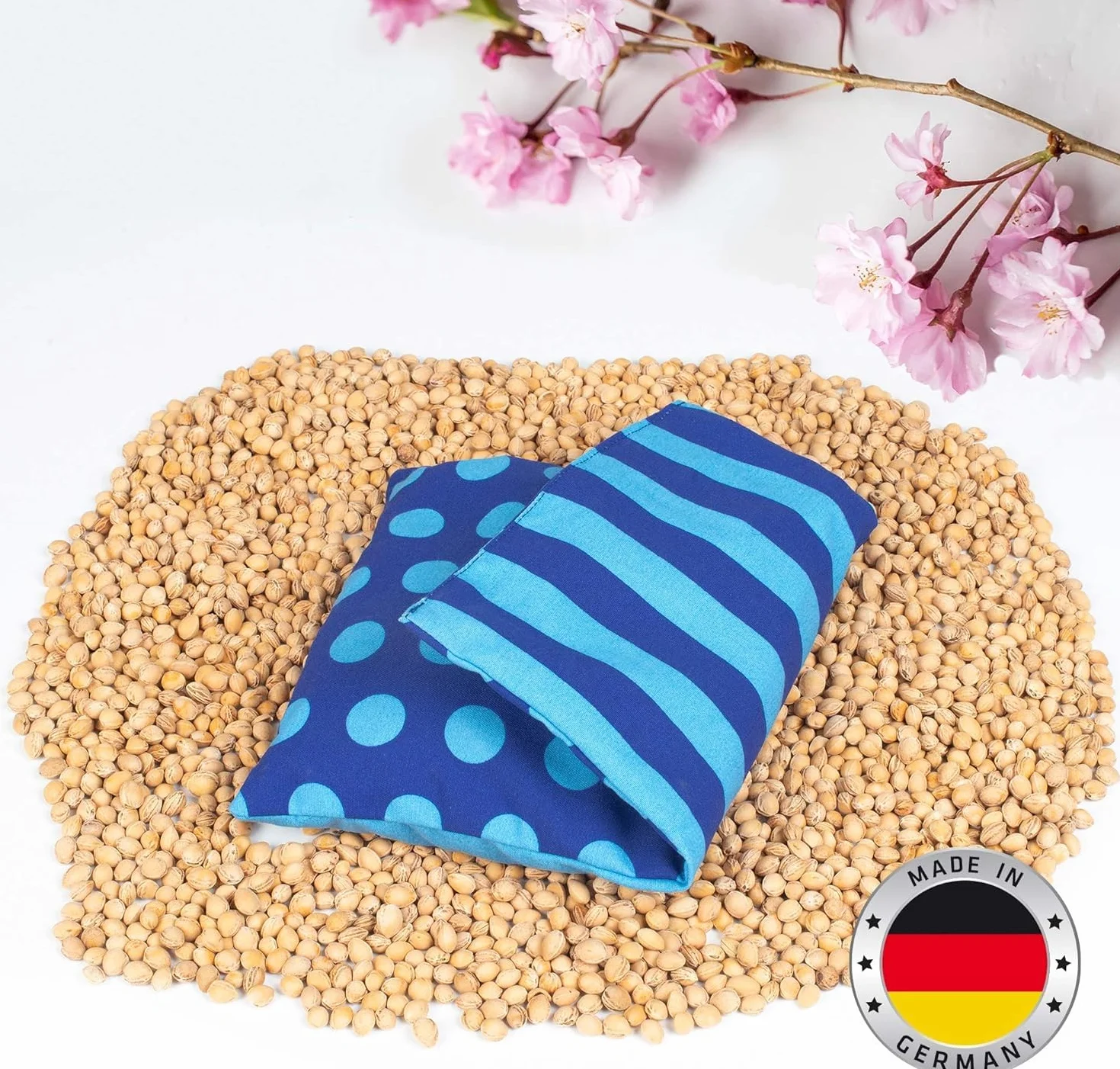 Cuscino Noccioli di Ciliegia ca. 20x30cm | Cuscini per Cervicale | Per Dolori Muscolari, alla Schiena e alla Cervicale | Cuscino Termico Microonde o Forno | Fatto a Mano - Made in Germany