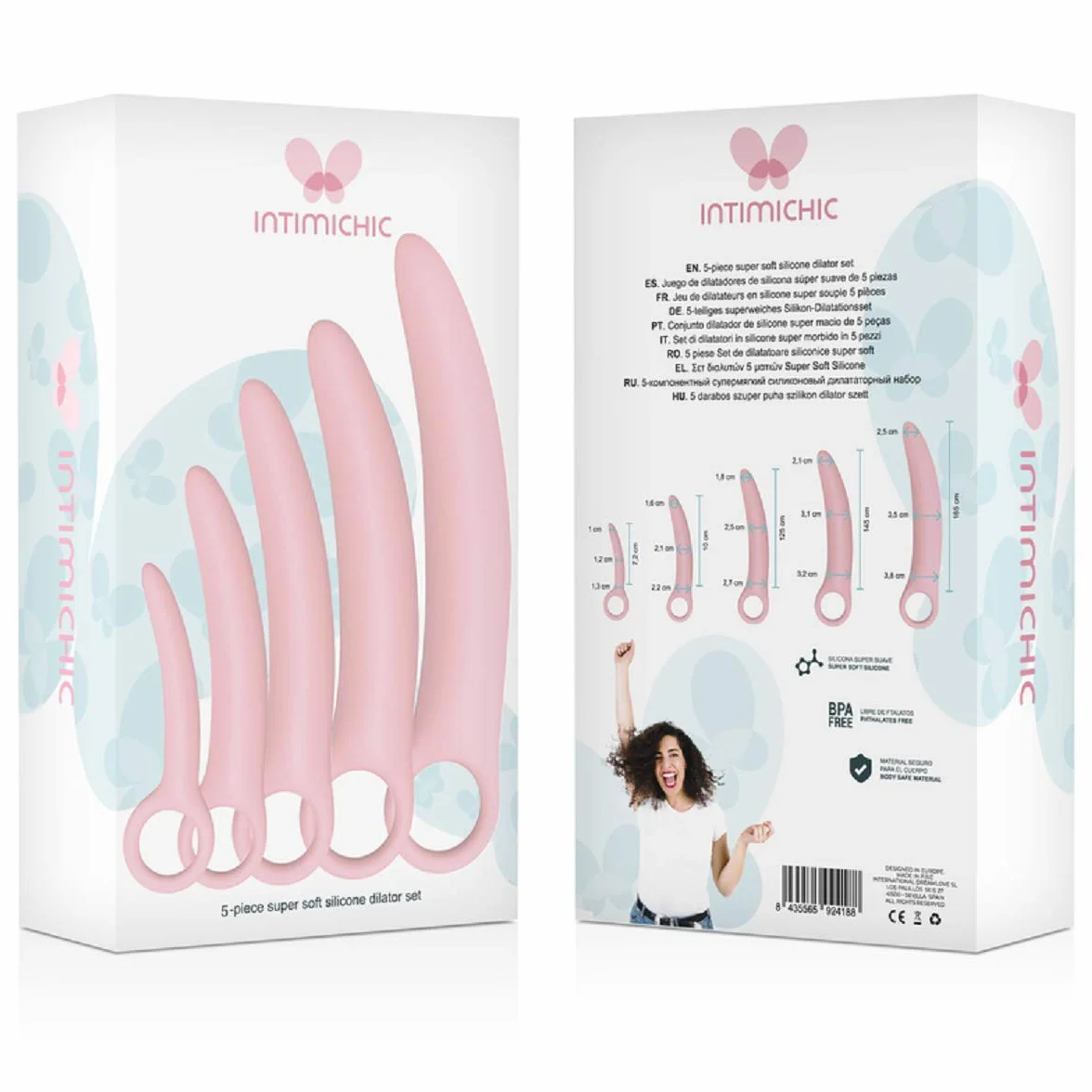 Dilatatore silicone set 5 pezzi