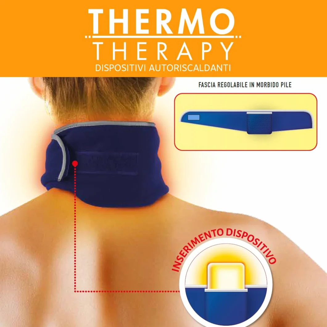 Thermo Therapy Ricarica Fascia Ricaricabile per Dolori Cervicali, 10 Ore Calore, 6 Dispositivi Autoriscaldanti