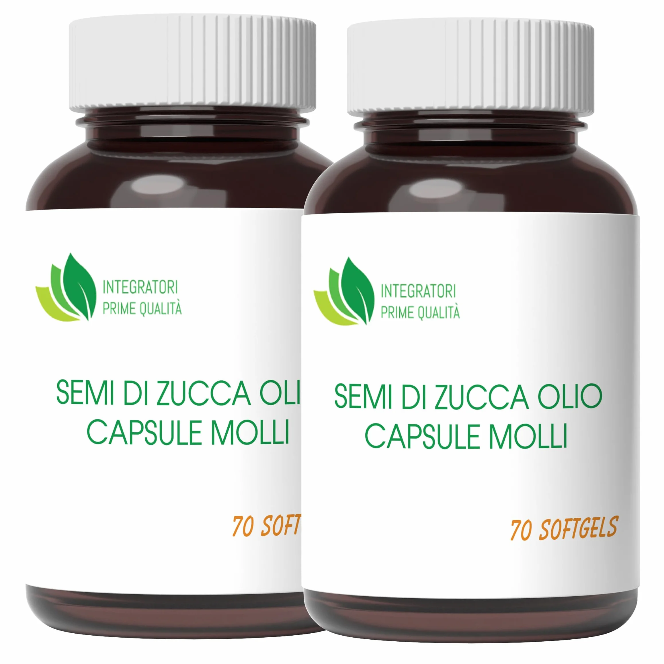 Semi di Zucca Olio Capsule Molli 140 Softgels Acido Linoleico Acido Oleico Omega 3-6-9 Olio Spremuto a Freddo