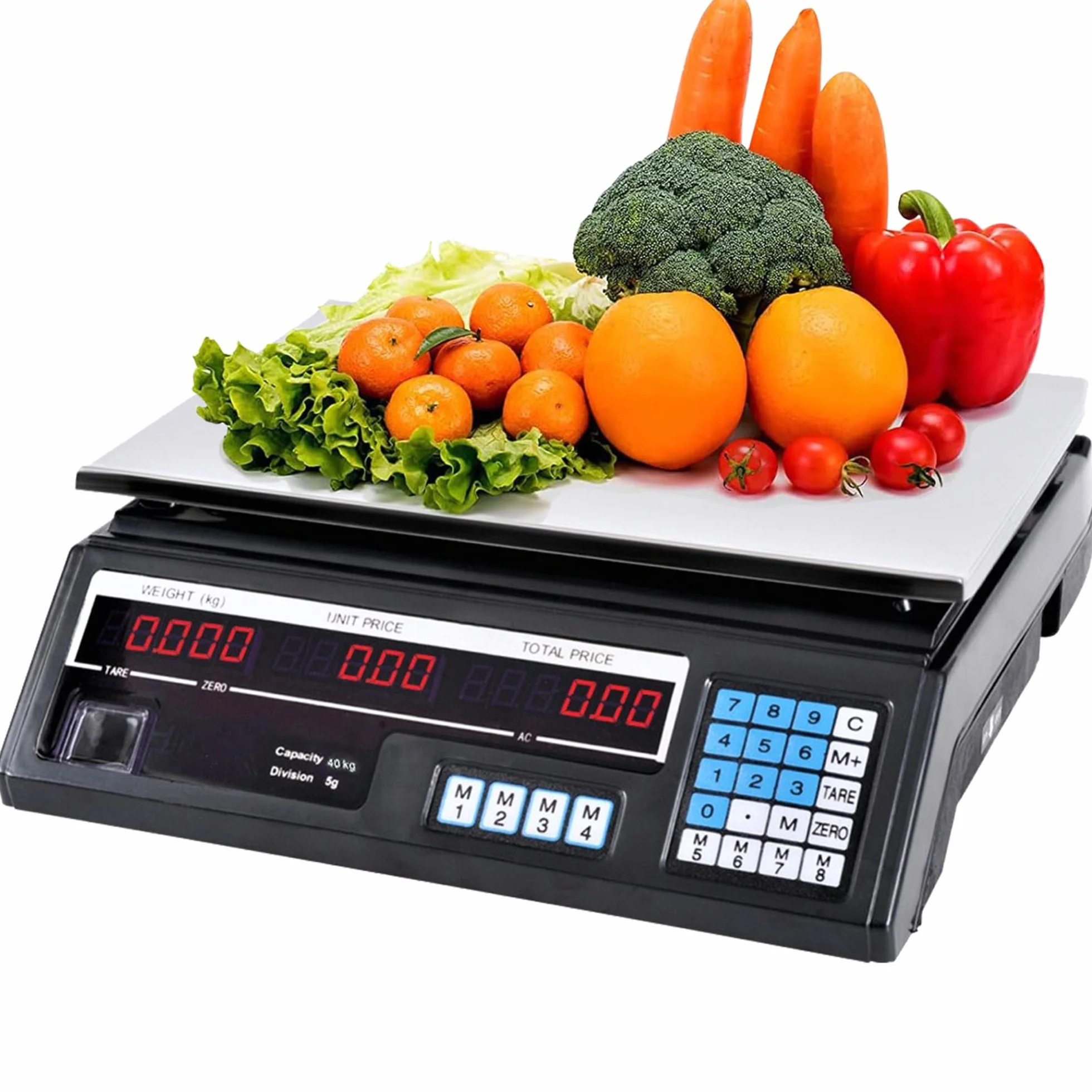 Bilancia Elettronica Digitale Professionale 5-40 Kg Acciaio Inox