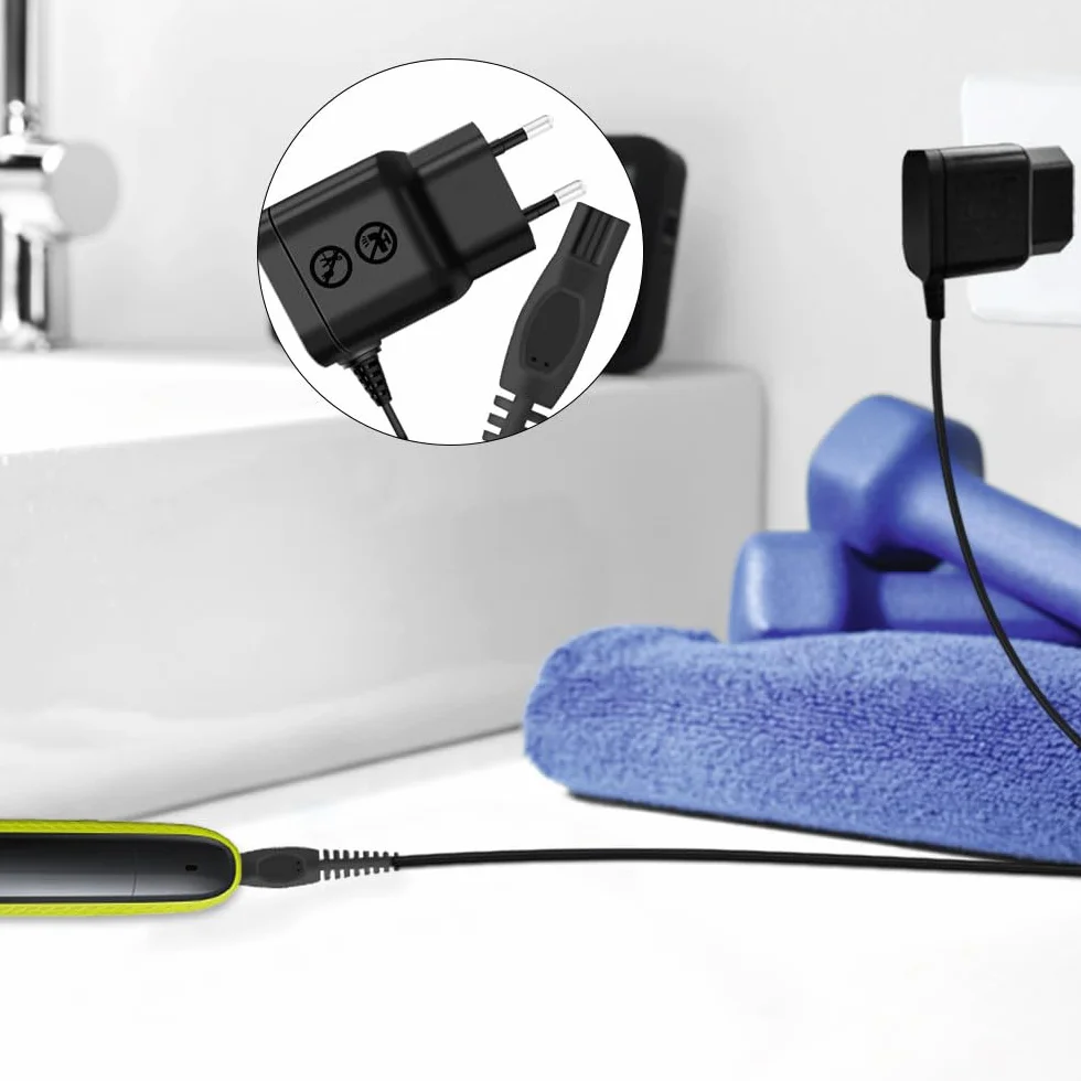 Philips HQ850 Caricabatterie Rasoio QP2530 QP2630 Adattatore Compatibile Norelco Oneblade Cavo Alimentazione 8V 0.8W