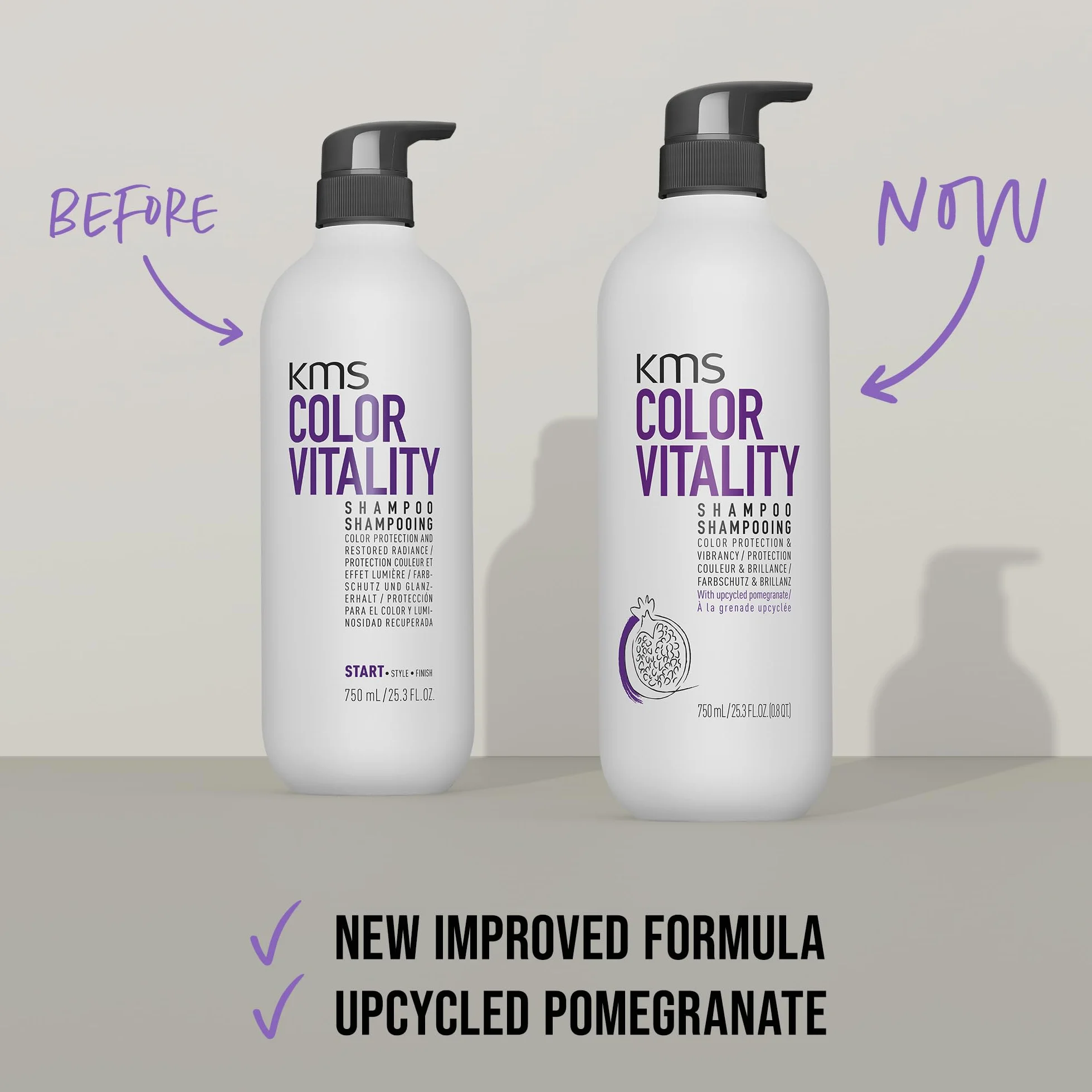KMS ColorVitality Shampoo 750ml per Capelli Colorati