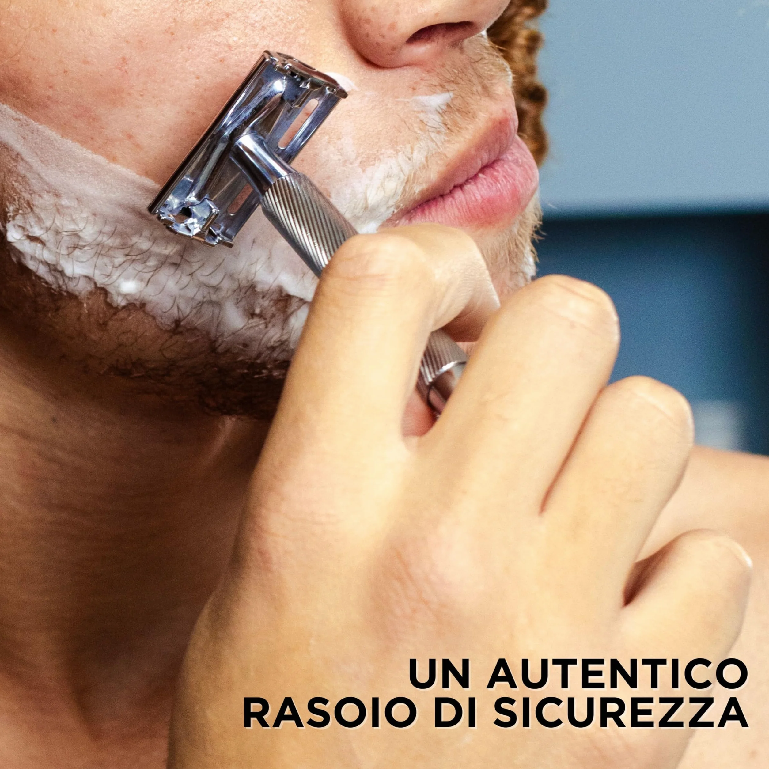 Wilkinson Sword - Rasoio The Edger - Confezione con 1 manico e 5 lame di ricarica