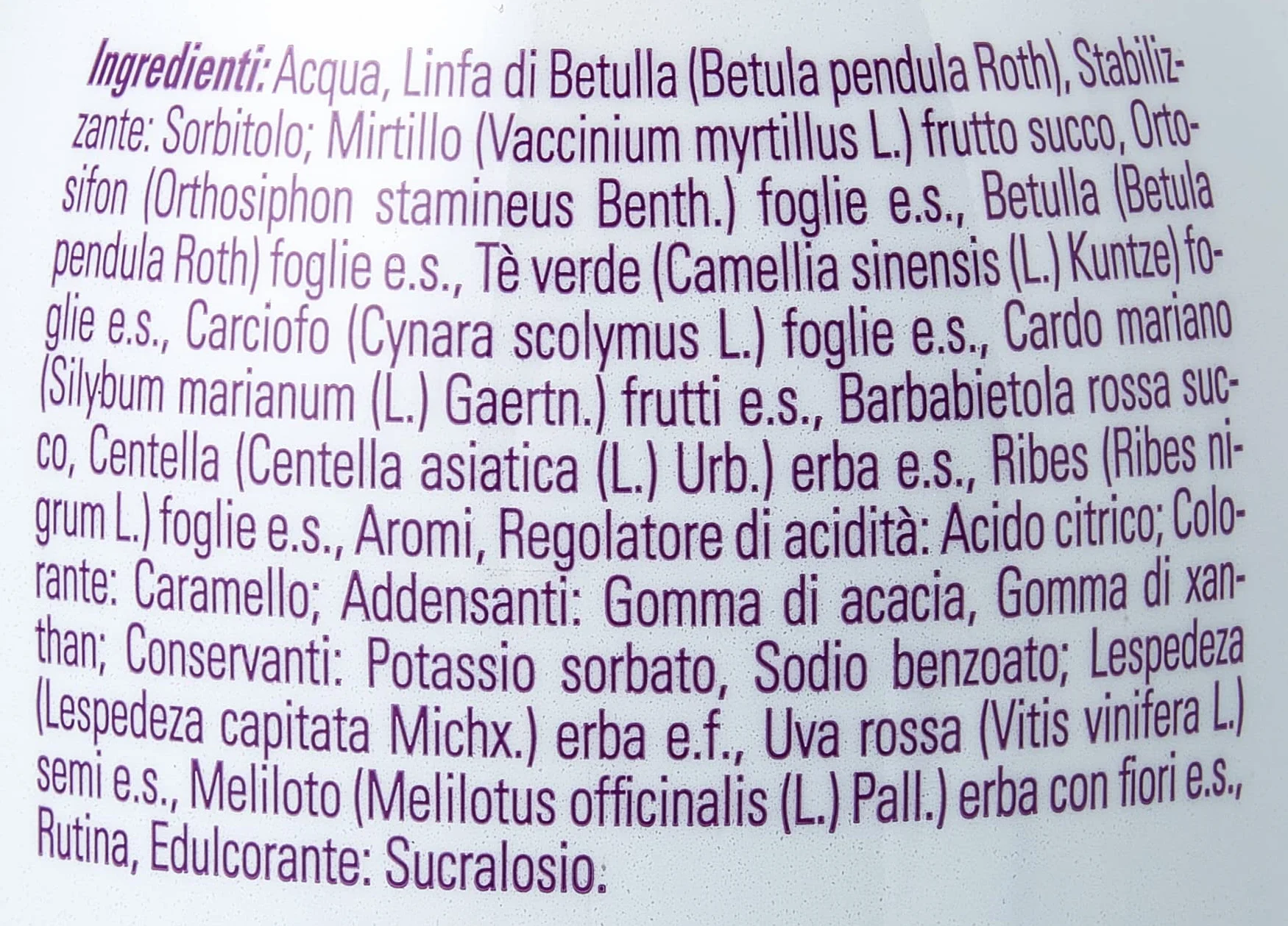 Drenax Forte Plus Mirtillo e Uva 750 ml Integratore Drenante Depurativo Supporto Microcircolo Betulla Ortosifon Cardo Mariano Meliloto