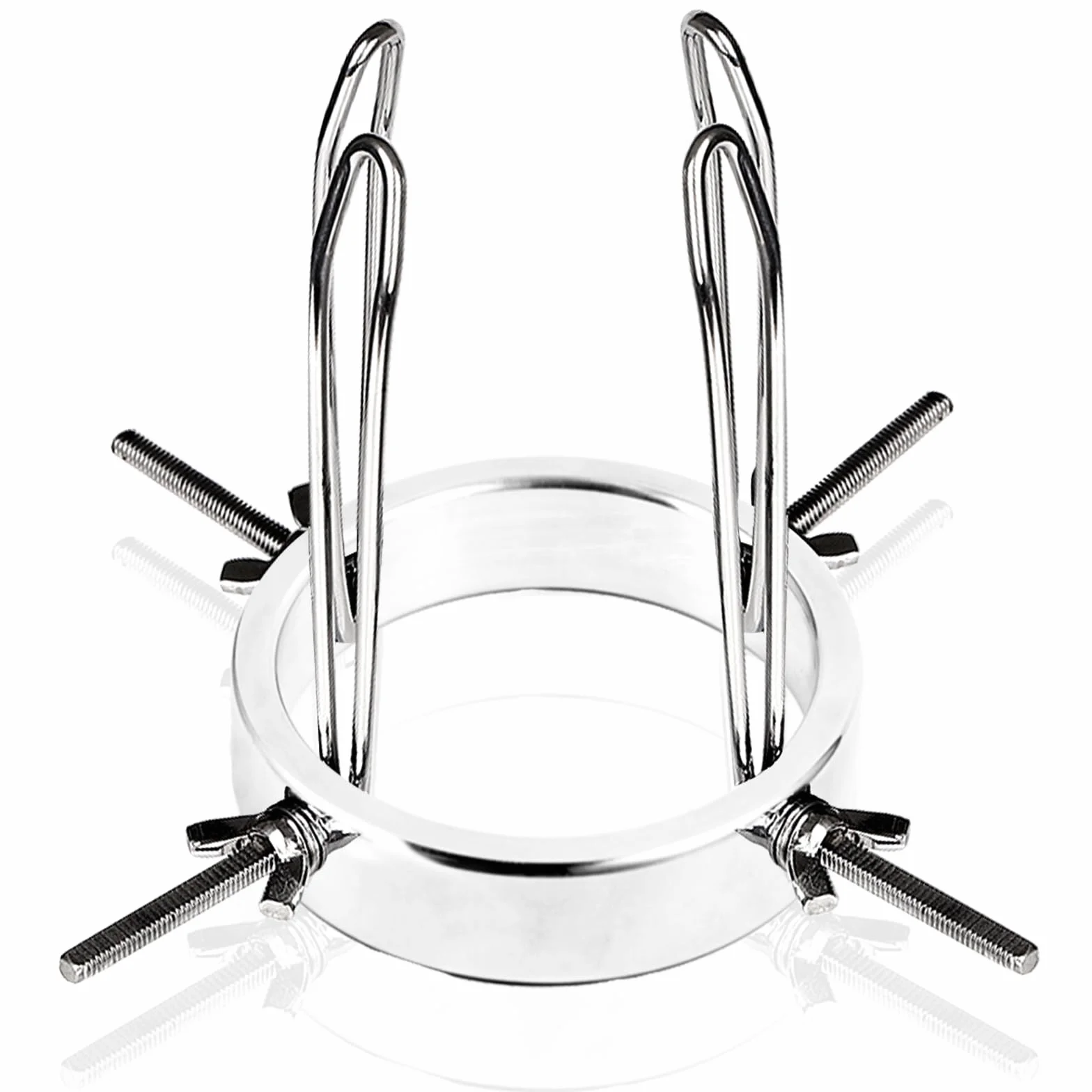 AMAZBEE Dilatatori vaginale in metallo Plug anale in acciaio inox regolabile 4 viti/6 viti Labia Expander Bondage Sex Toys